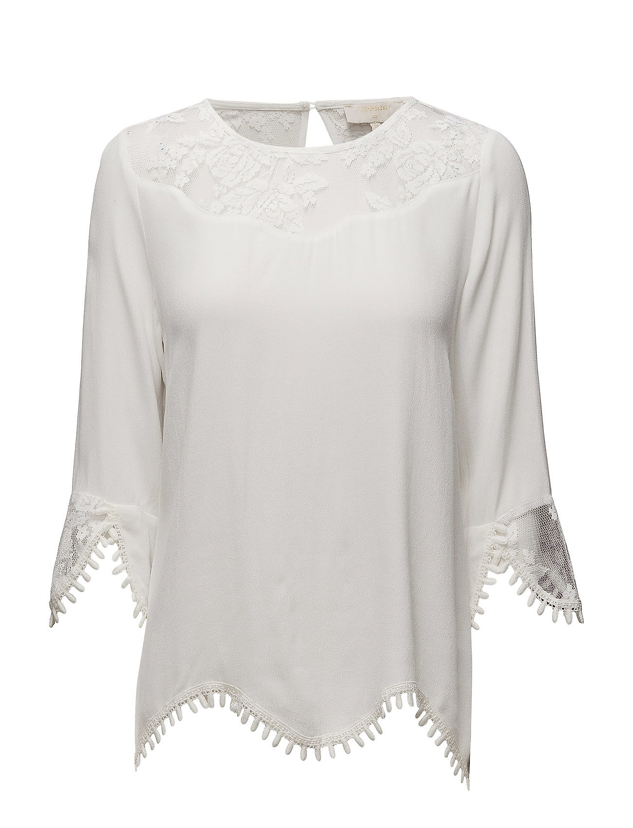 Cream - Kalanie Blouse - blouses met lange mouwen - chalk - 0