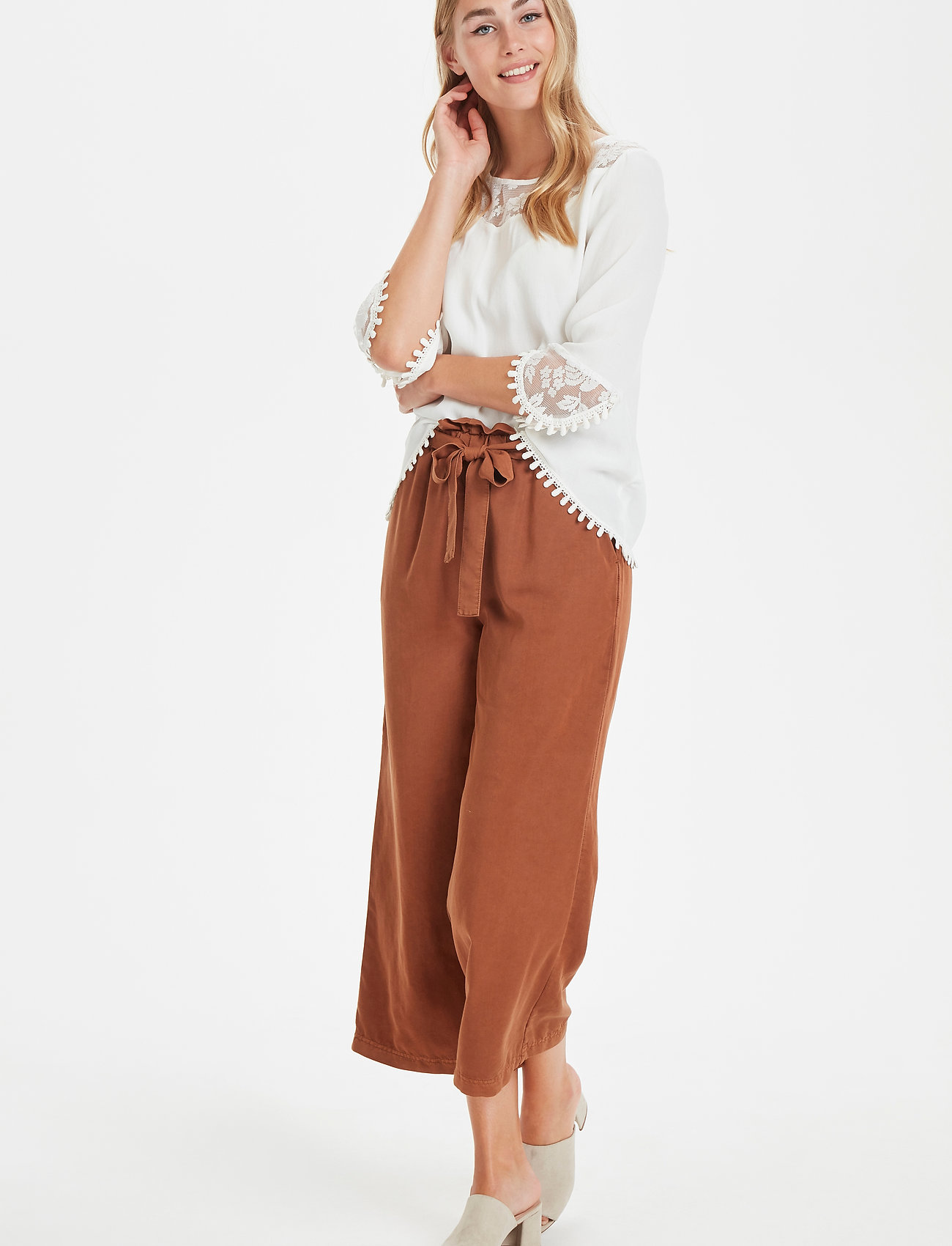 Cream - Kalanie Blouse - langærmede bluser - chalk - 2