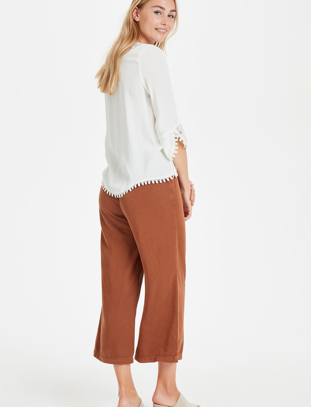 Cream - Kalanie Blouse - langærmede bluser - chalk - 3