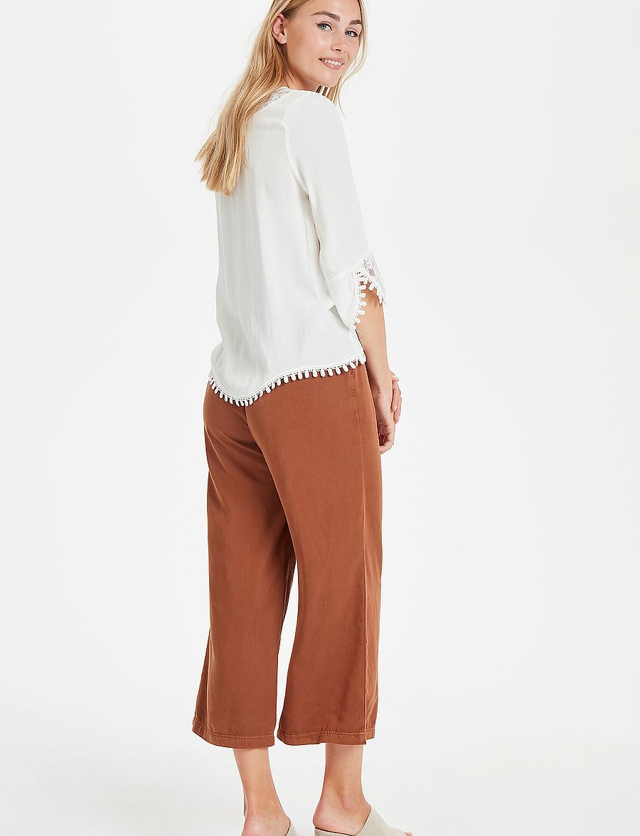 Cream - Kalanie Blouse - langærmede bluser - chalk - 3