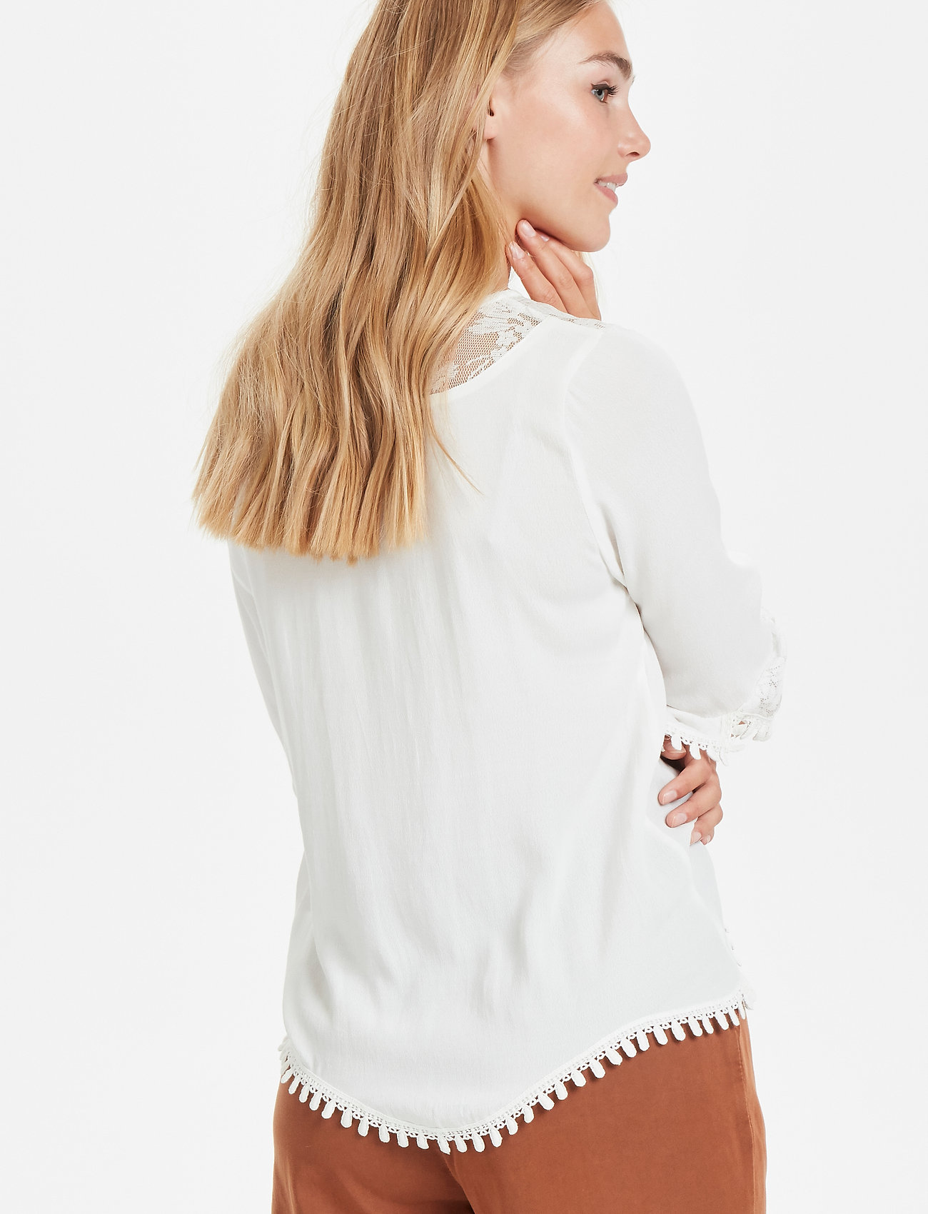 Cream - Kalanie Blouse - langærmede bluser - chalk - 4