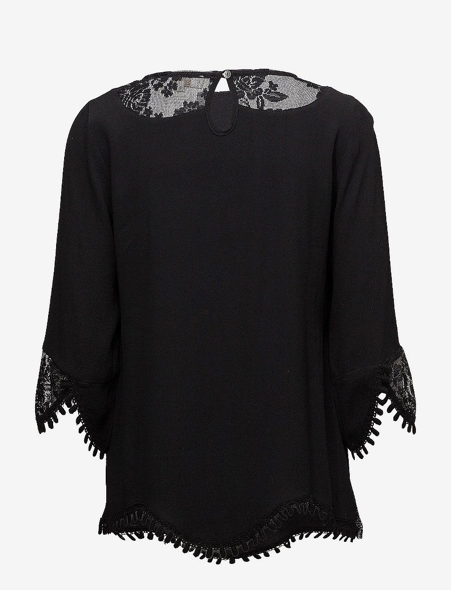Cream - Kalanie Blouse - langärmelige blusen - pitch black - 2