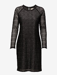 Cream - Allelu Dress - lace dresses - pitch black - 0