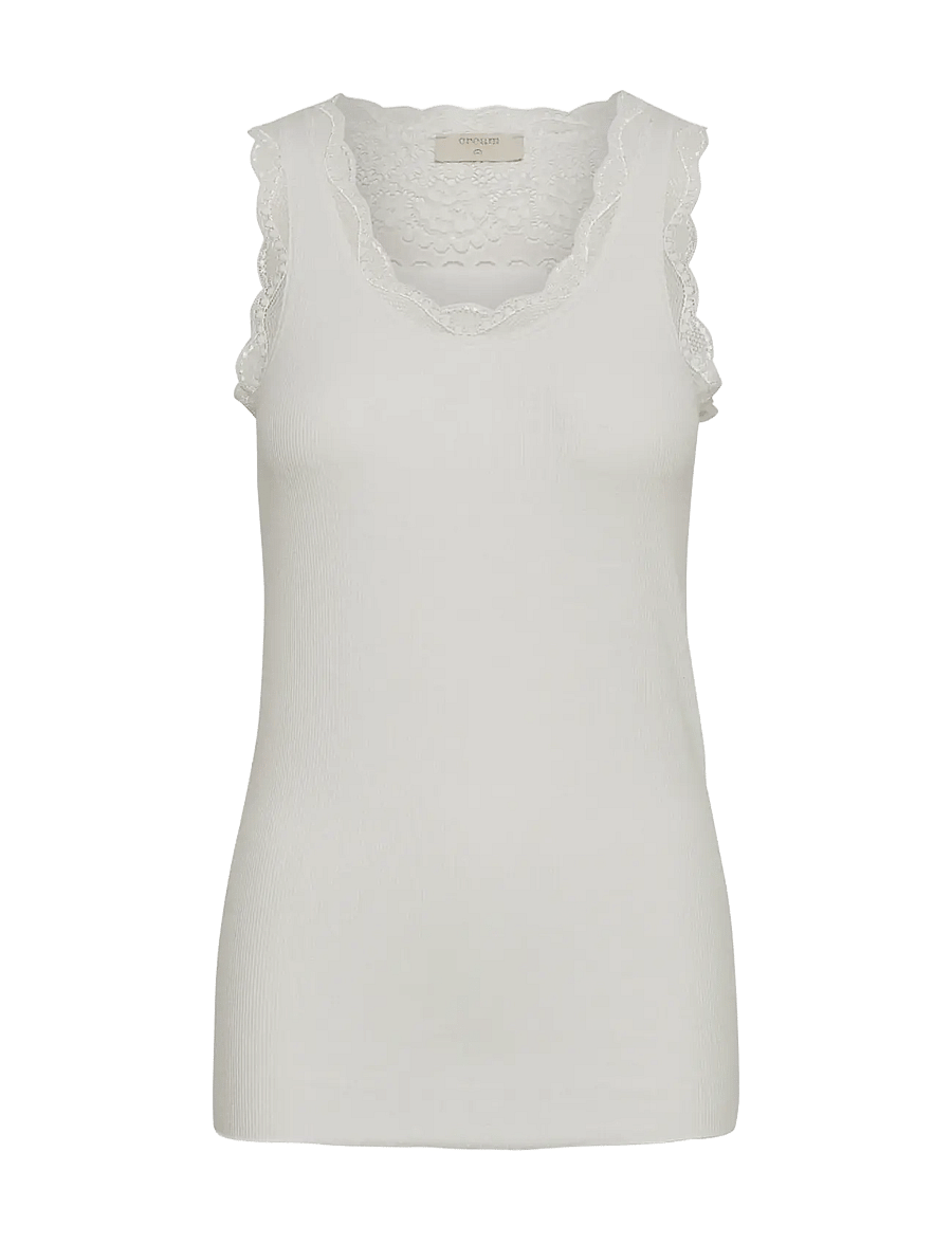 Cream - Vanessa top - linnen - chalk - 1