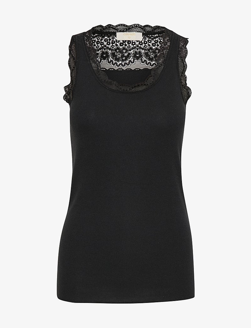 Cream - Vanessa top - tanktops - pitch black - 1