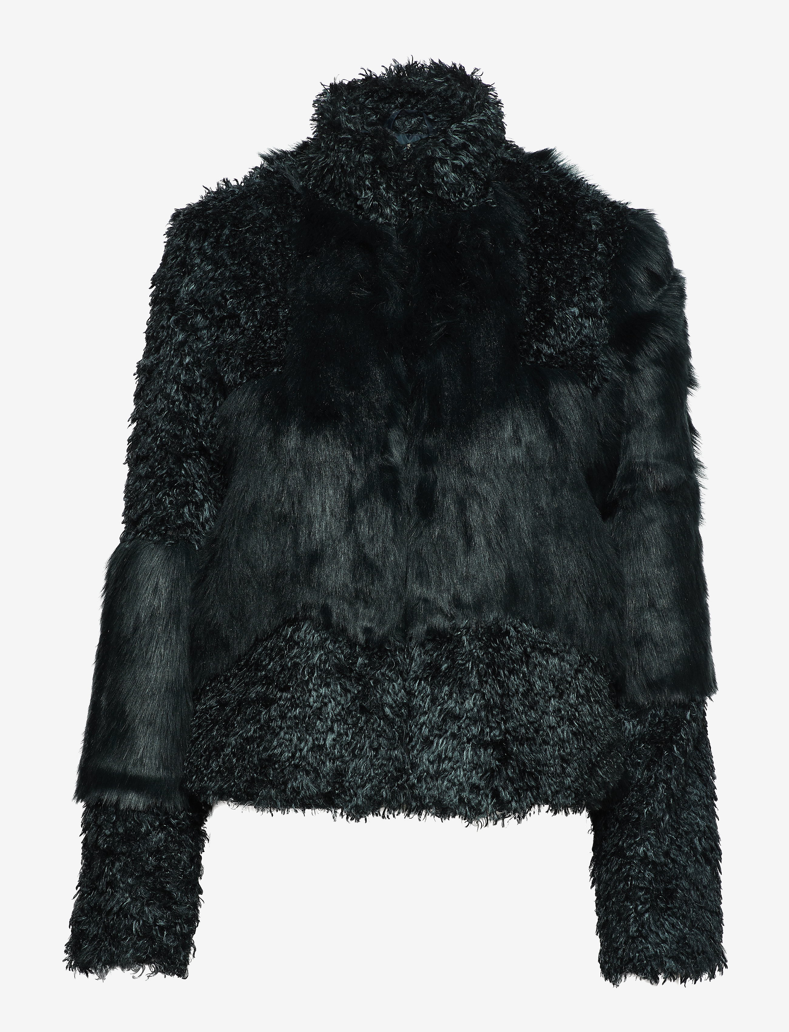 Cream - Cassie Fur Jacket - fall green - 1