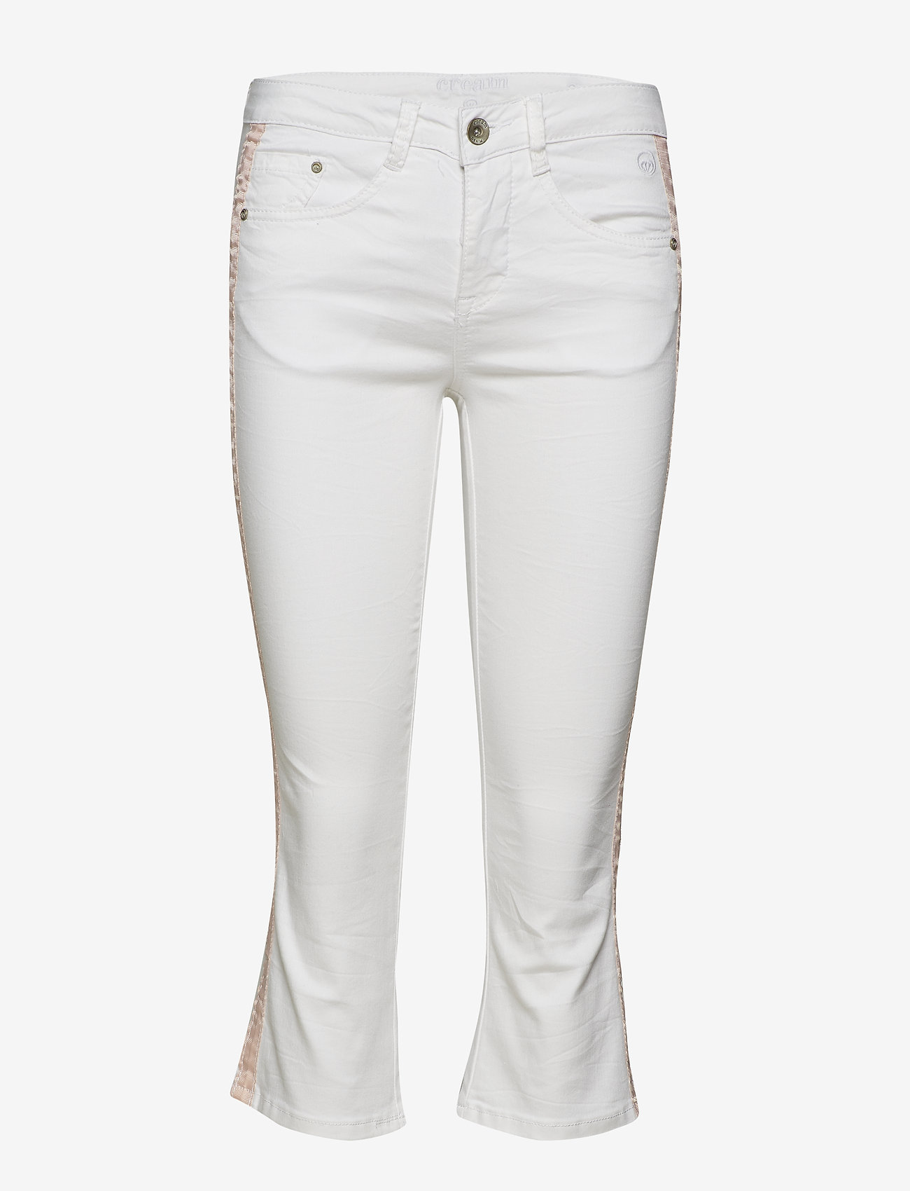 Cream - Lotte Twill - Shape fit - utsvängda jeans - chalk - 0