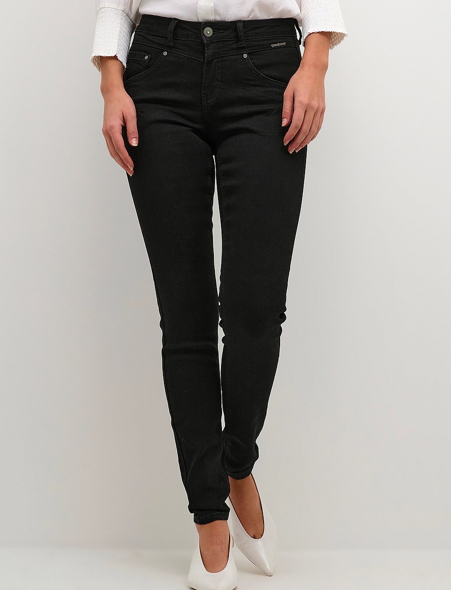 Cream - Amalie Jeans Shape fit - slim fit -farkut - black fade - 0