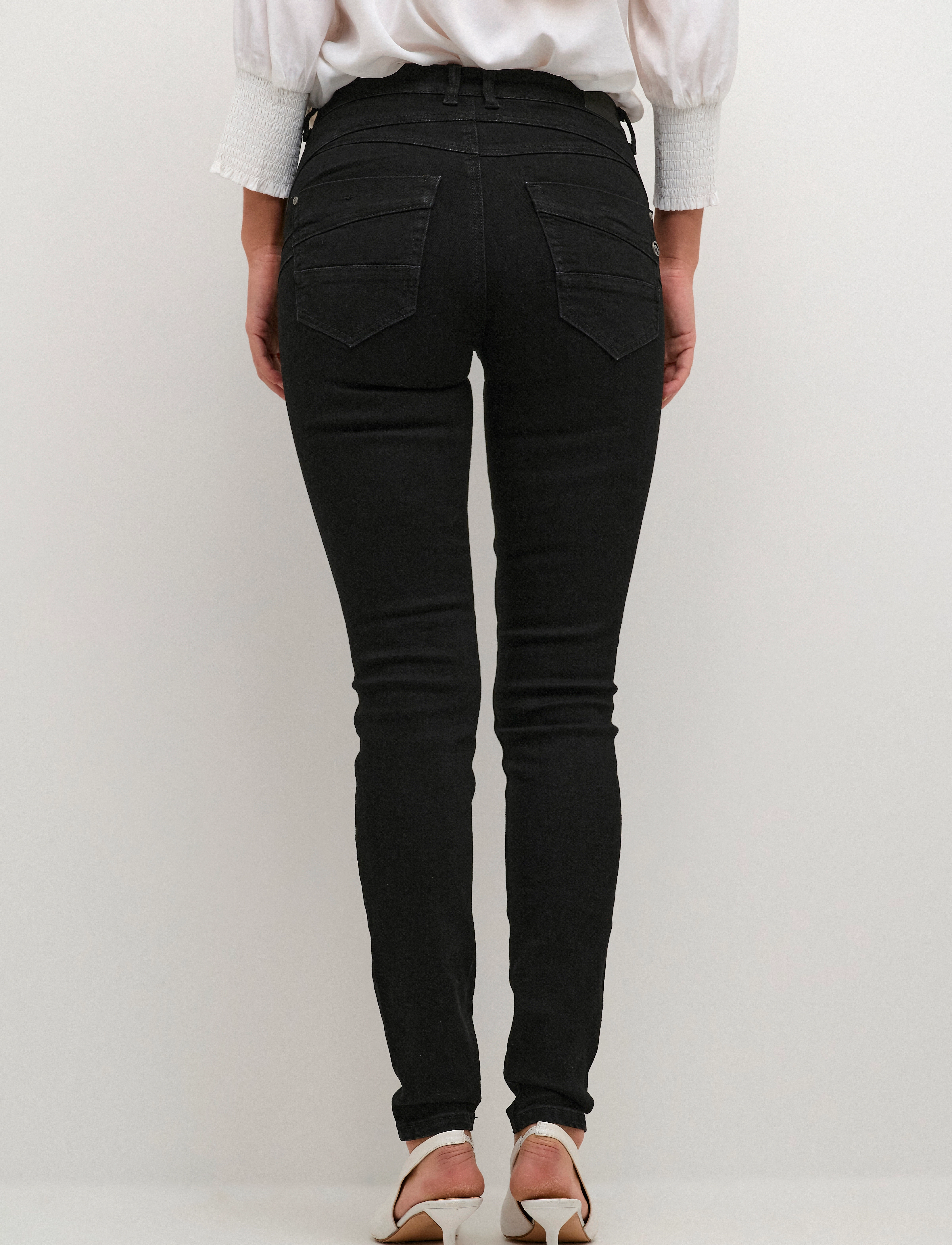 Cream - Amalie Jeans Shape fit - slim fit -farkut - black fade - 4