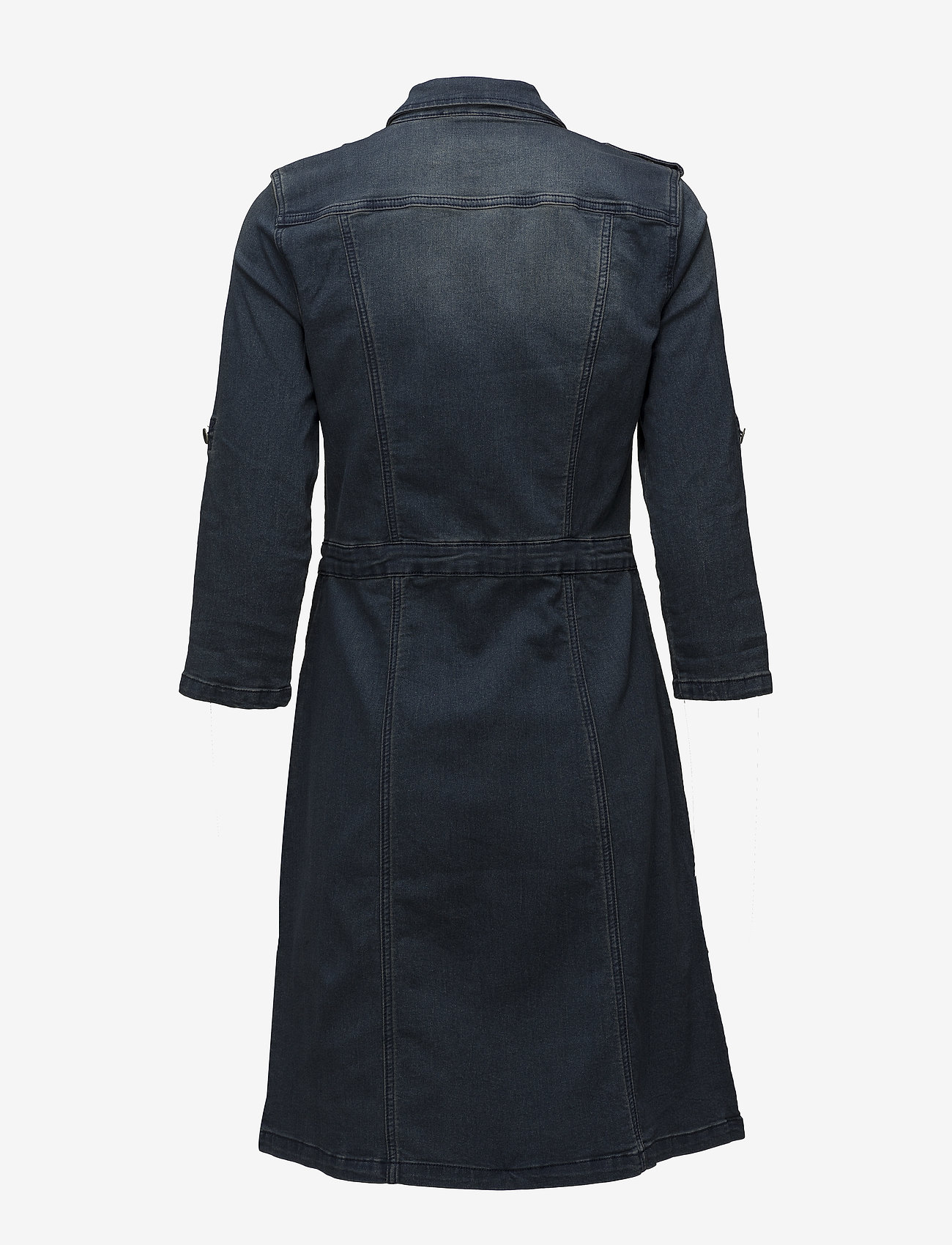 Cream - Uniform Dress - royal navy blue - 3