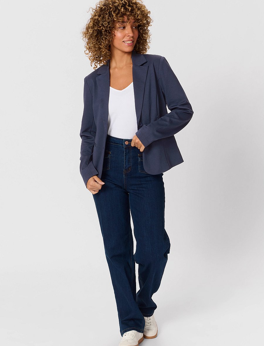 Cream - Anett Blazer - einreihige blazer - navy blazer - 3
