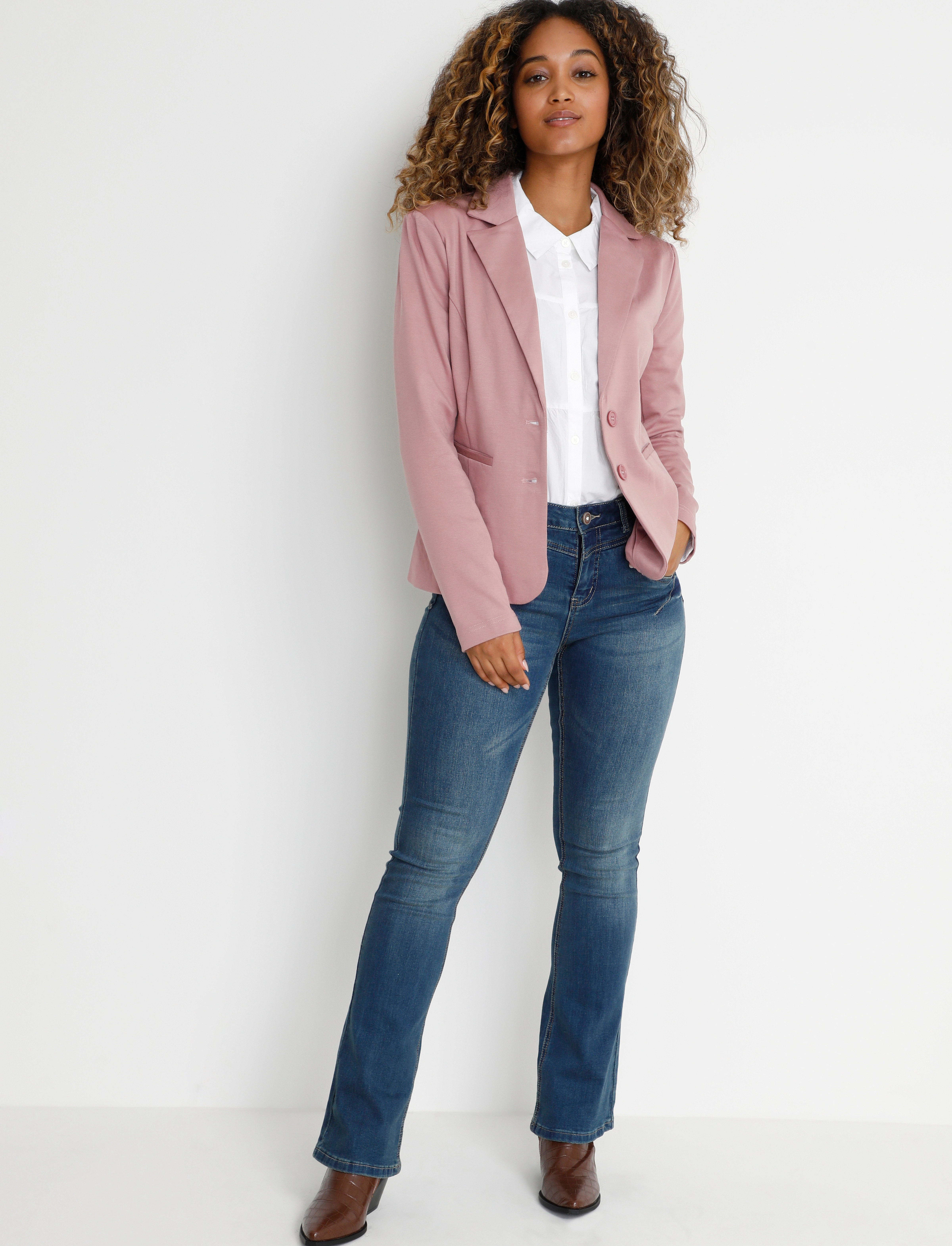 Cream - Anett Blazer - marynarki z pojedynczym zapięciem - old rose - 3