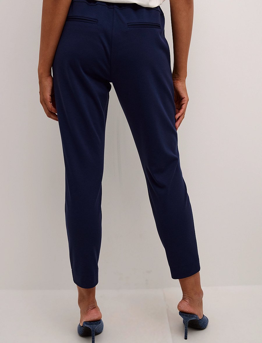 Cream - Anett Pants - slim fit trousers - navy blazer - 4