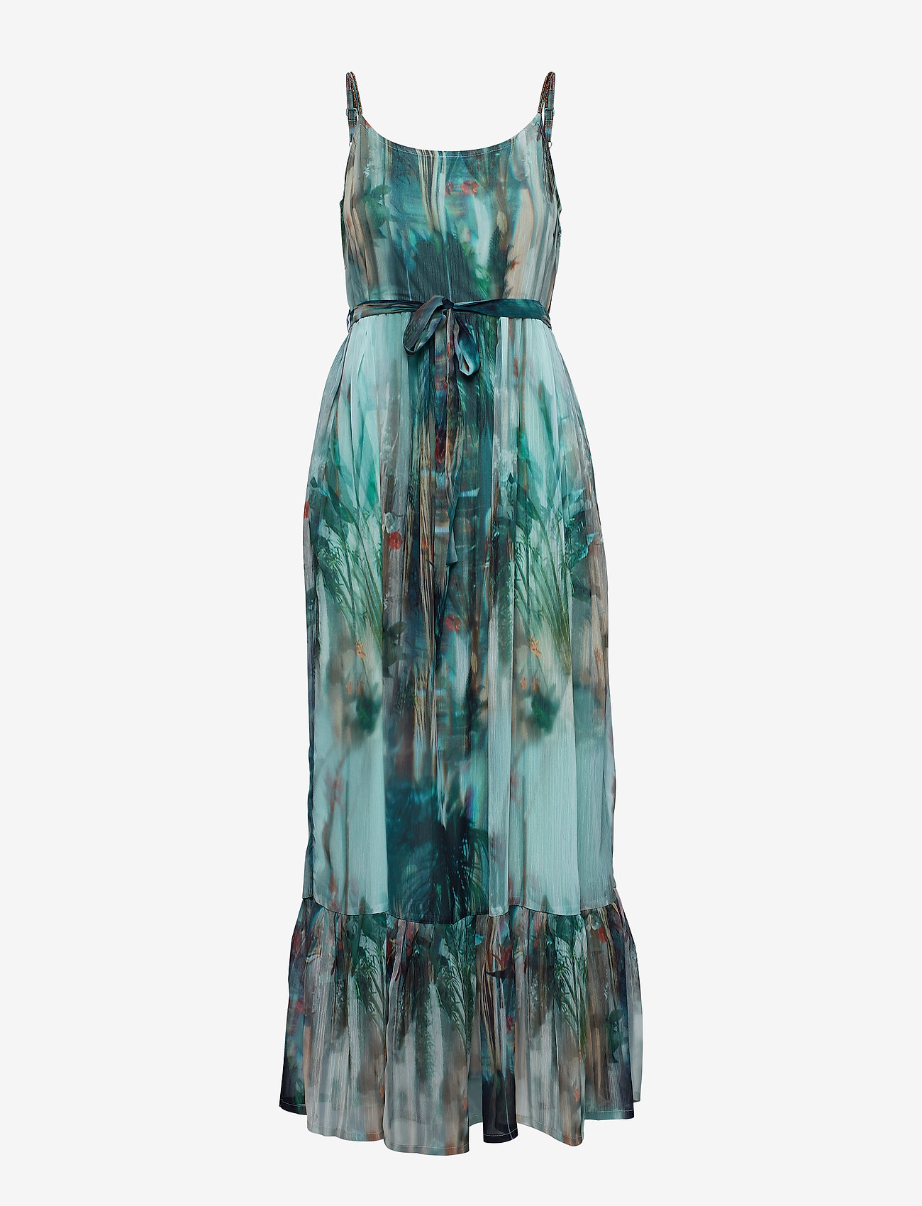 Cream - Jeanne Long Dress - malachite green - 0