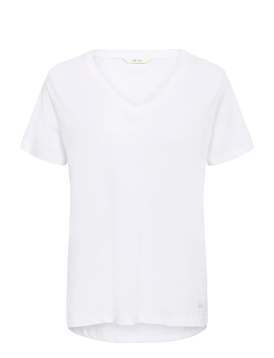 Cream - Naia Tshirt - stuttermarbolir - chalk - 1
