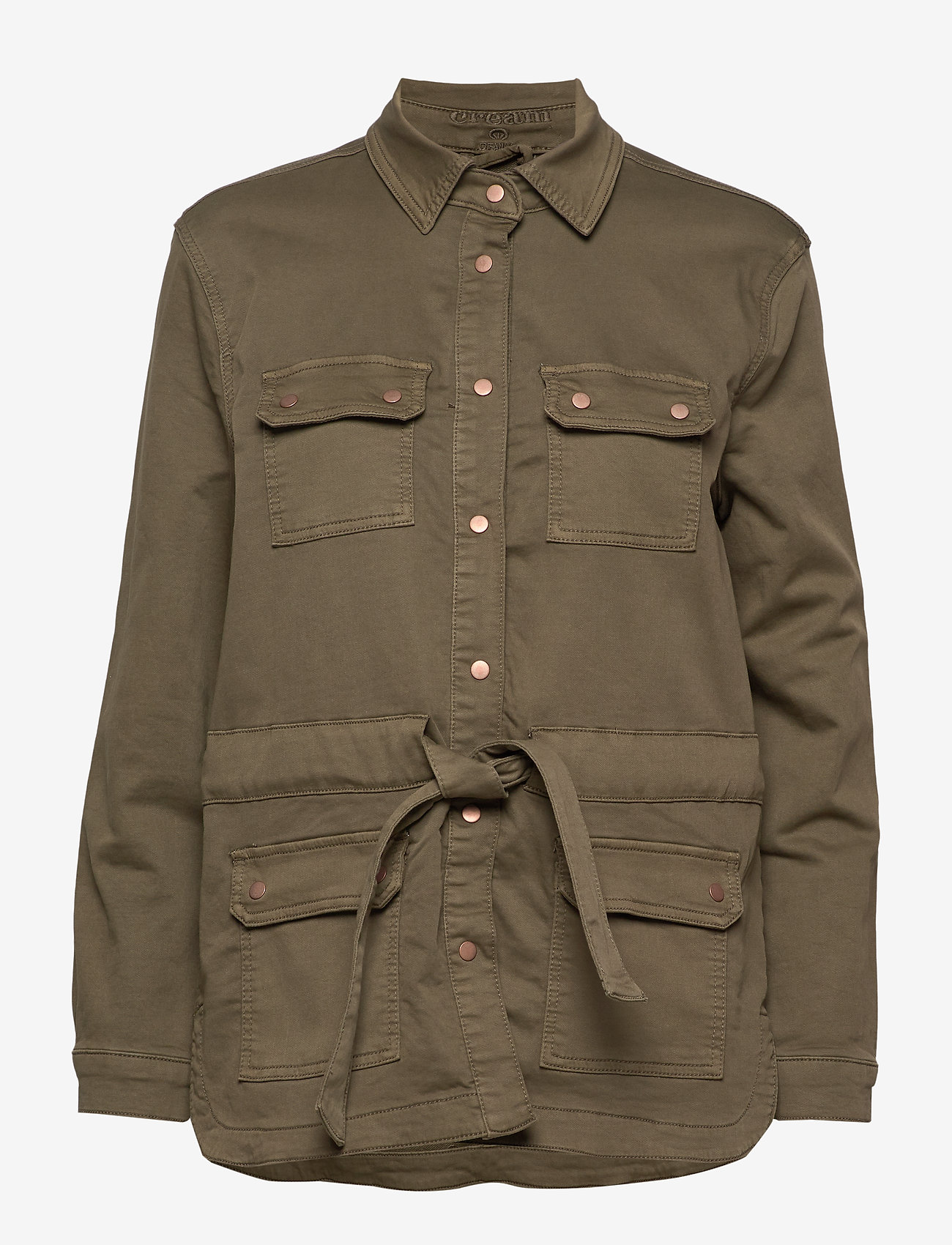 Cream - Cami Jog denim jacket - khaki - 0