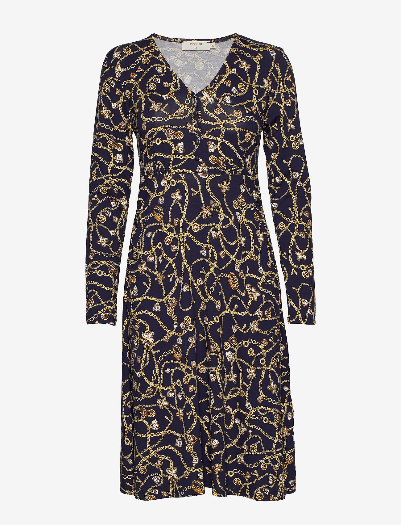 Cream - Chamilla Dress - captain navy - 0