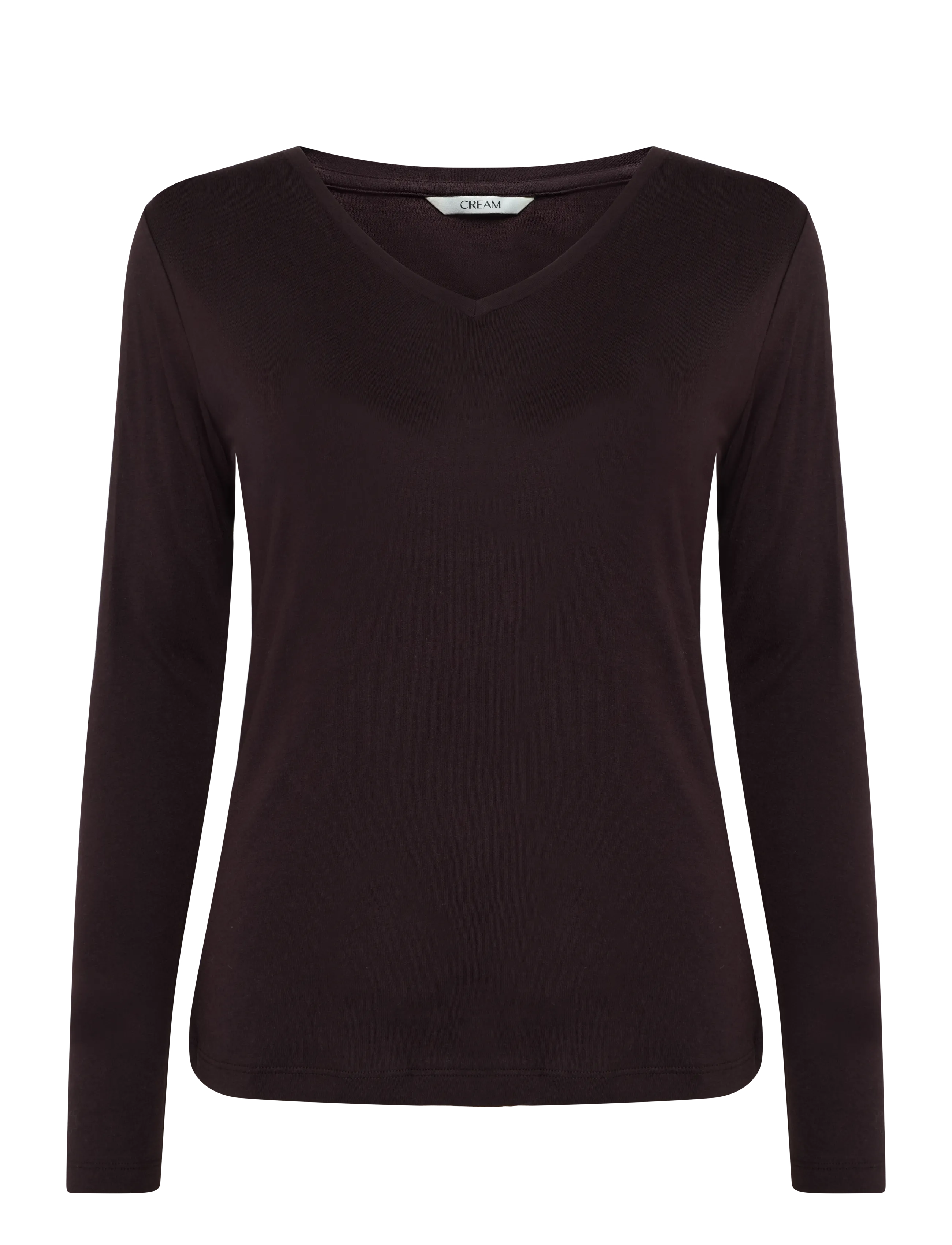 Cream Naia long sleeve T-shirt - Cream - CHOCOLATE PLUM / brown