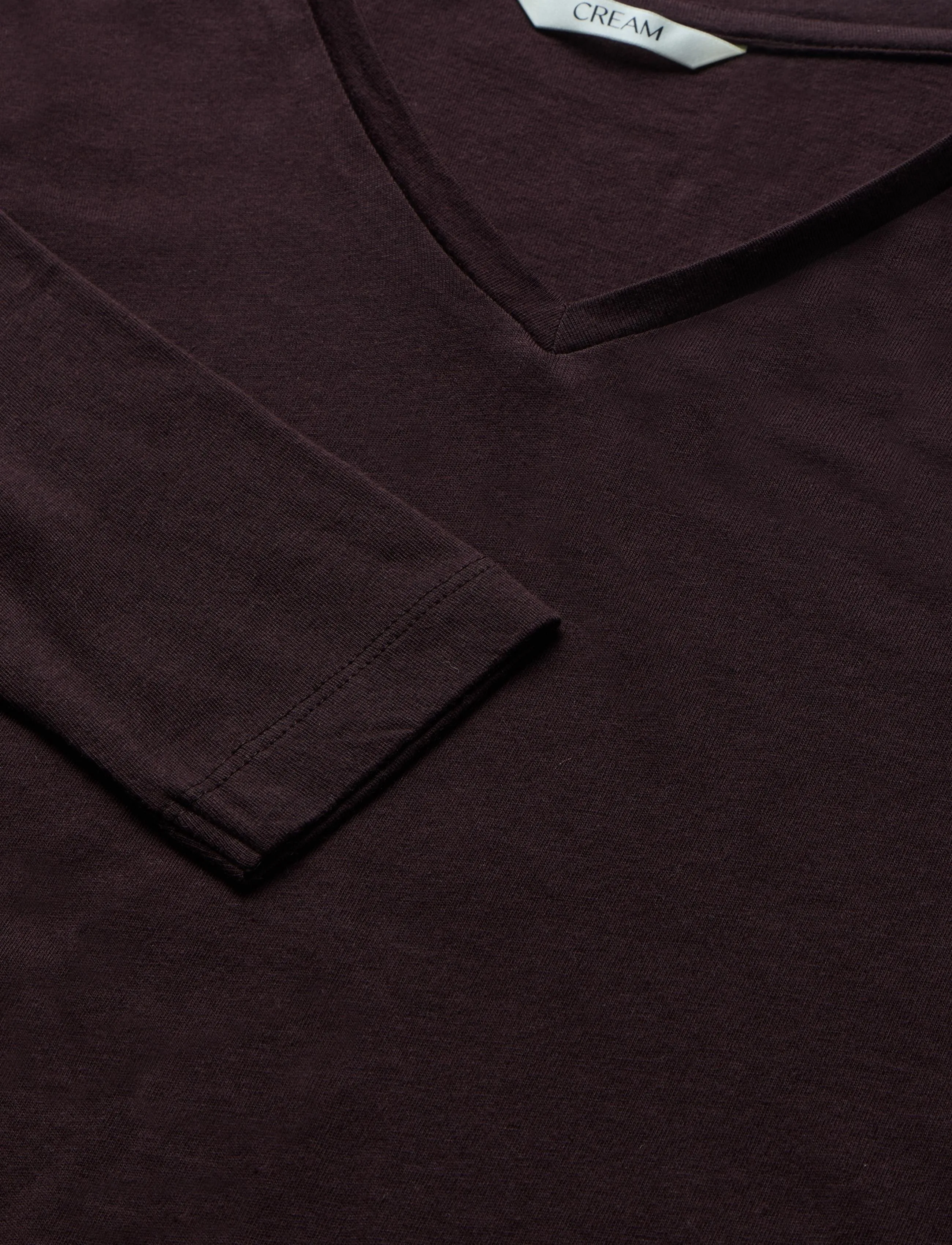 Cream - Naia long sleeve T-shirt - langärmlige tops - chocolate plum - 2