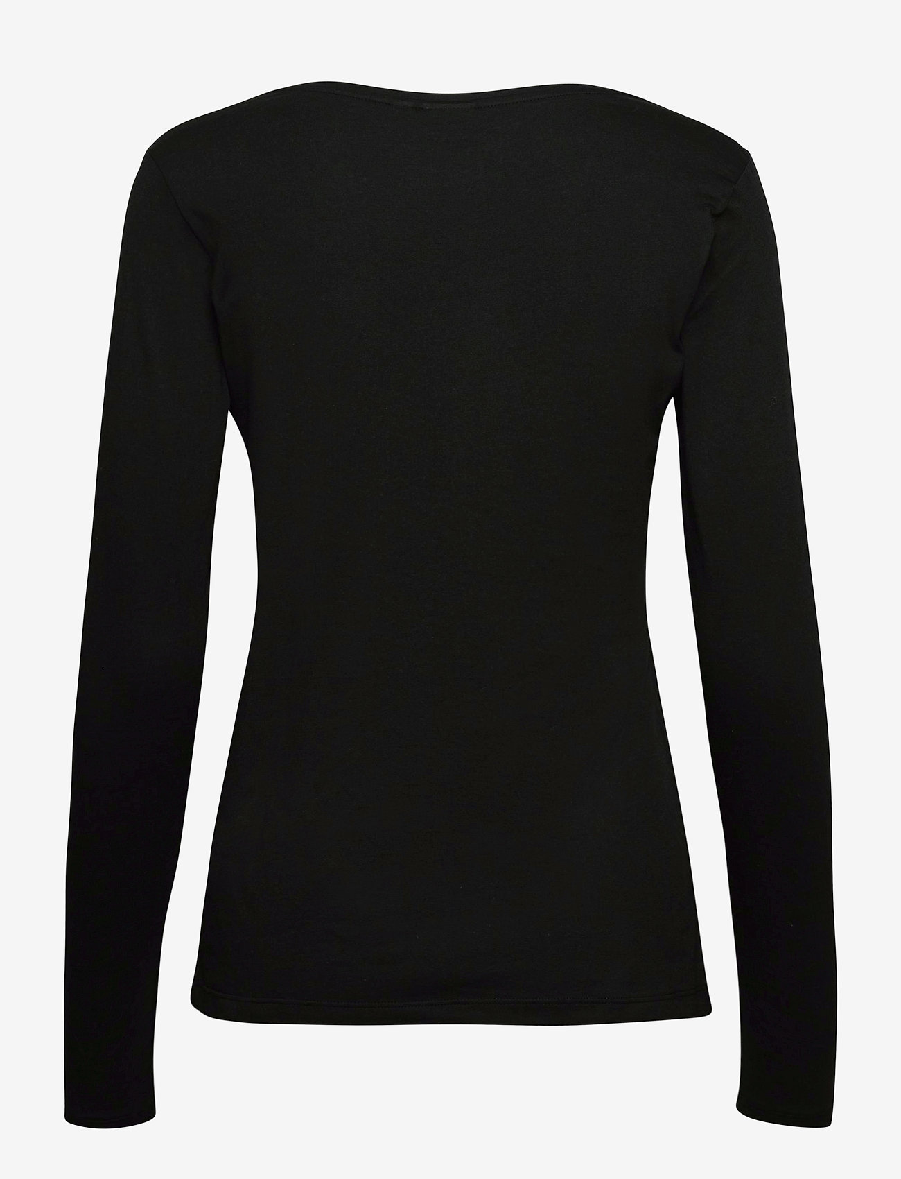 Cream - Naia long sleeve T-shirt - pitch black - 1