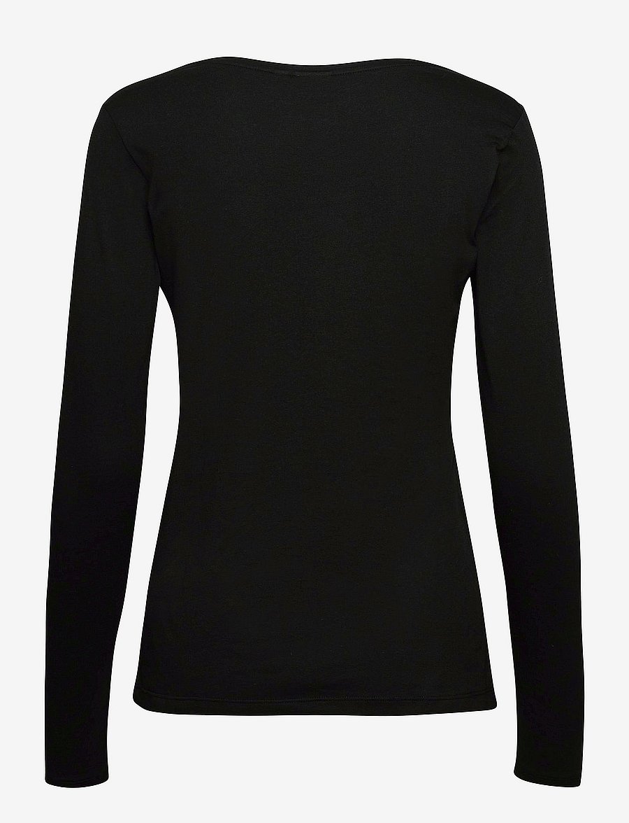 Cream - Naia long sleeve T-shirt - pitch black - 1