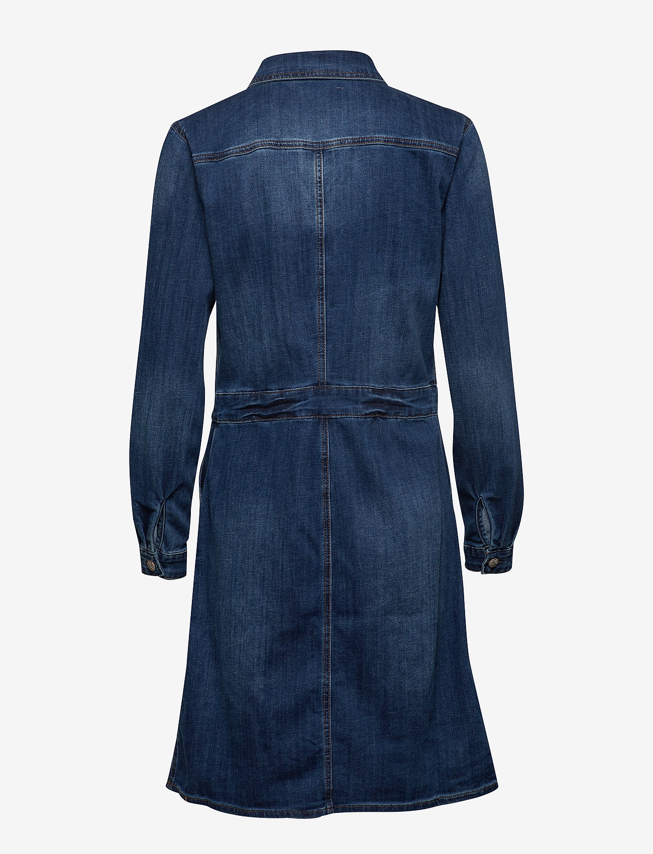 Cream - Spica Denim Dress - denim melange - 1