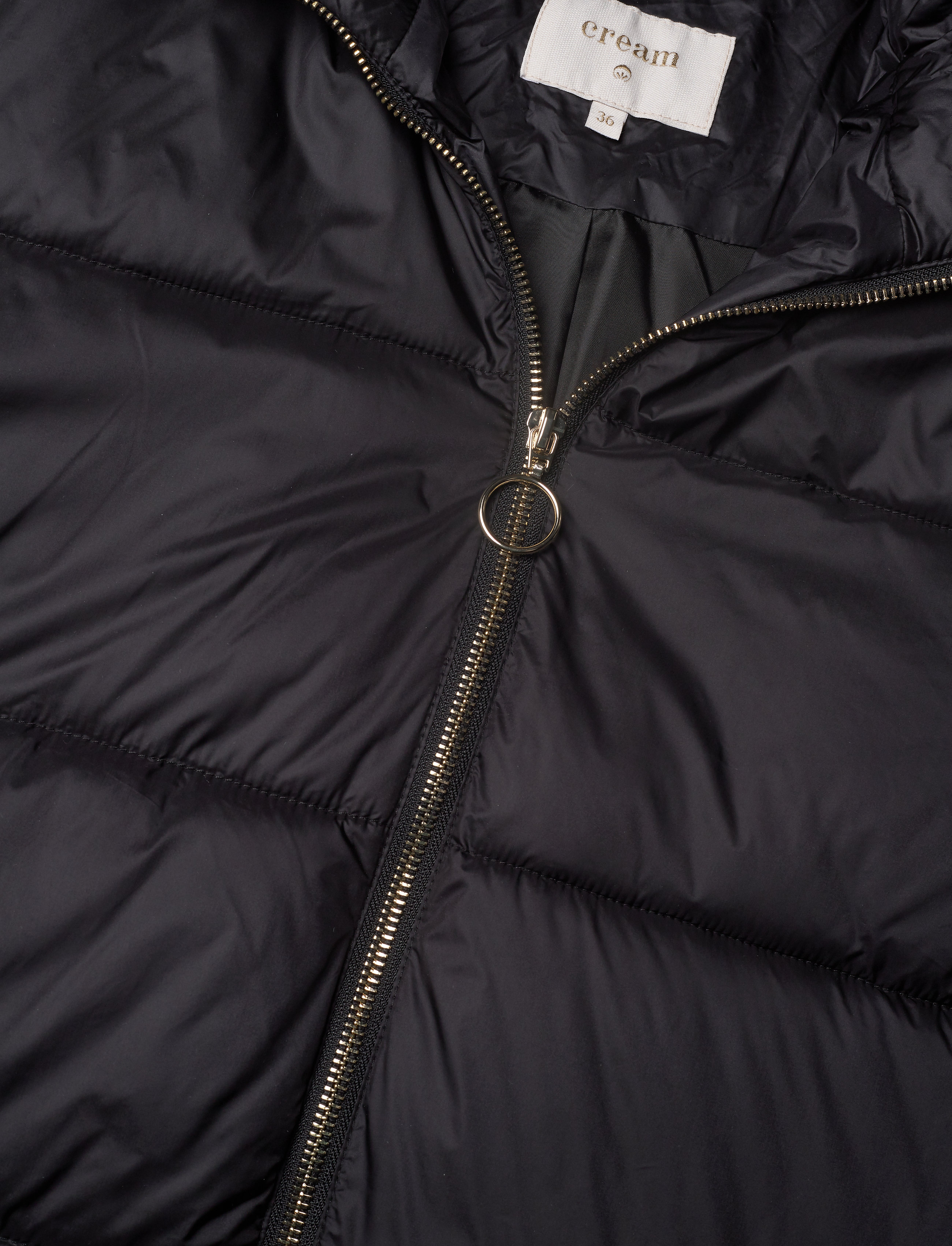 Cream - Gaiagro Long Jacket - pitch black - 3