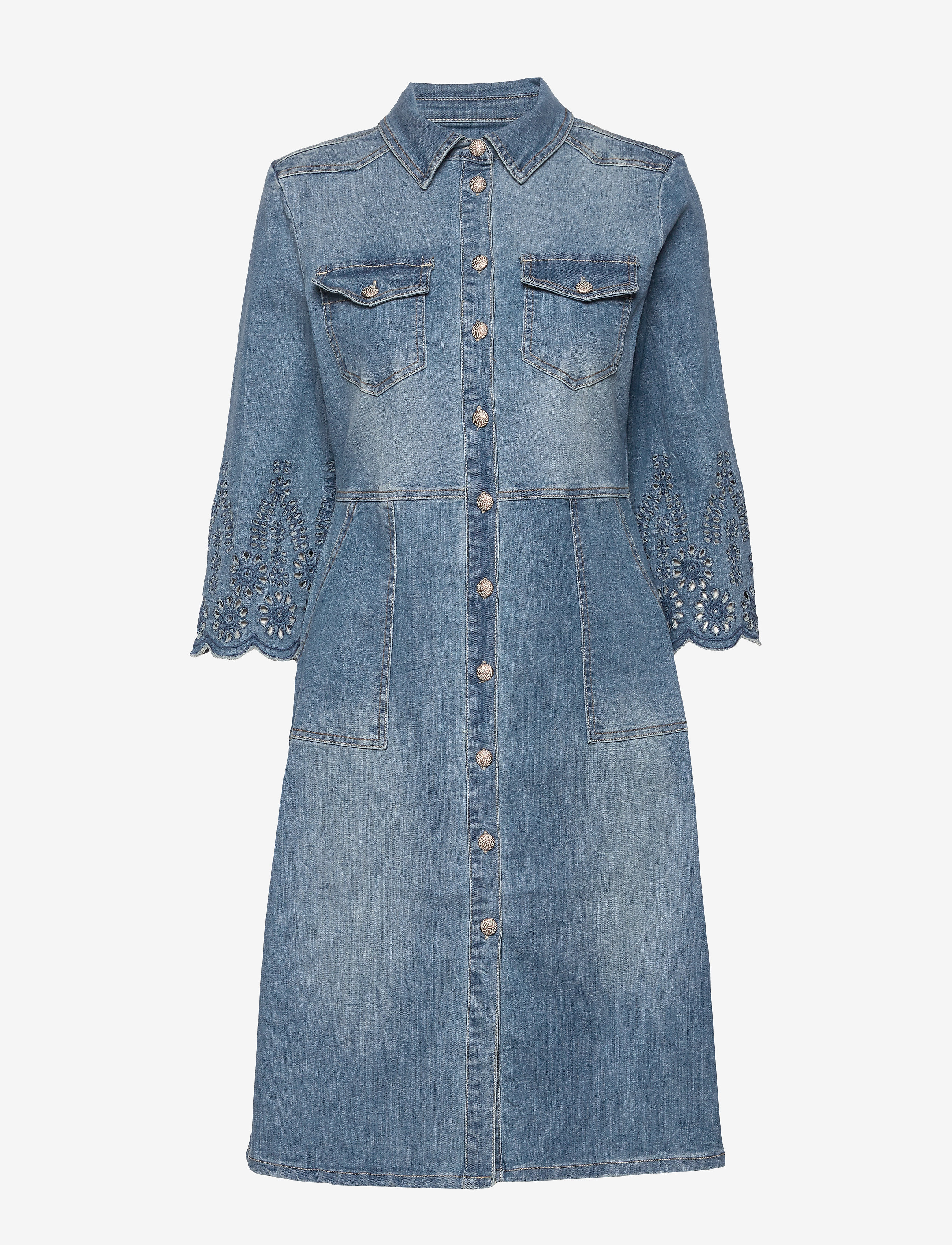 Cream RositaCR Denim Dress - Riided - LIGHT BLUE DENIM / blue