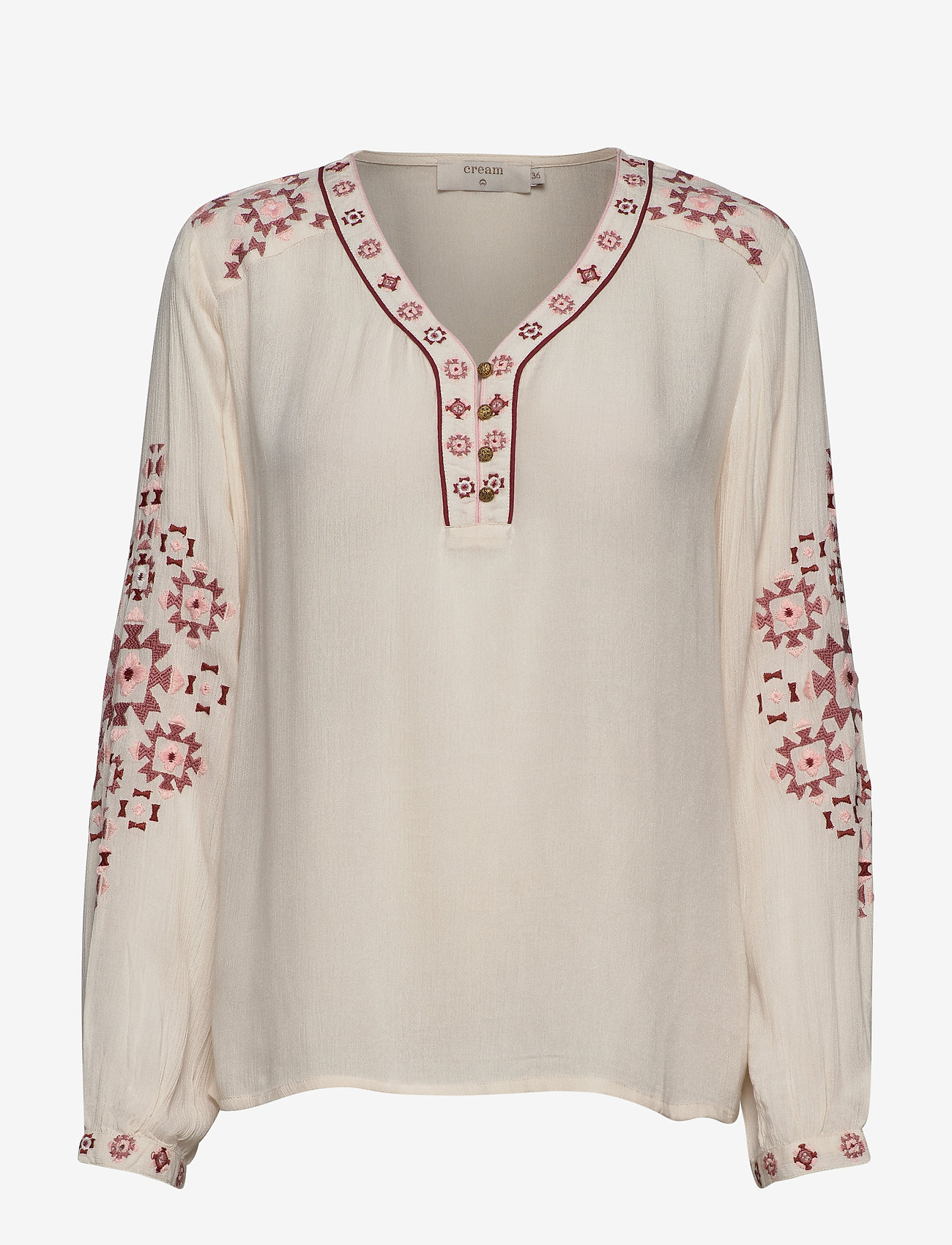 Cream - LavilnaCR Blouse - cream white - 0