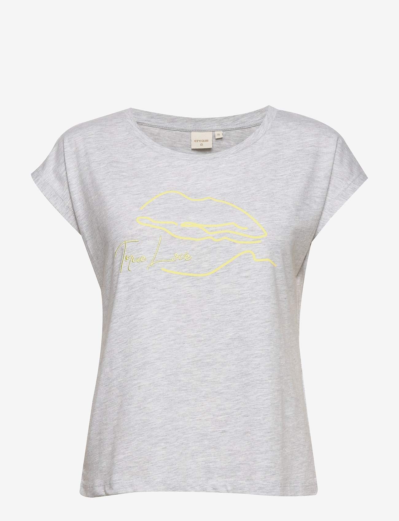 Cream - VeligaCR T-shirt - light grey melange - 0