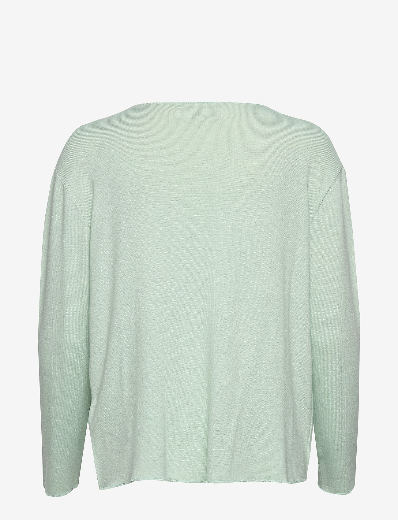 Cream - JonnaCR V-neck - soft green solid - 1