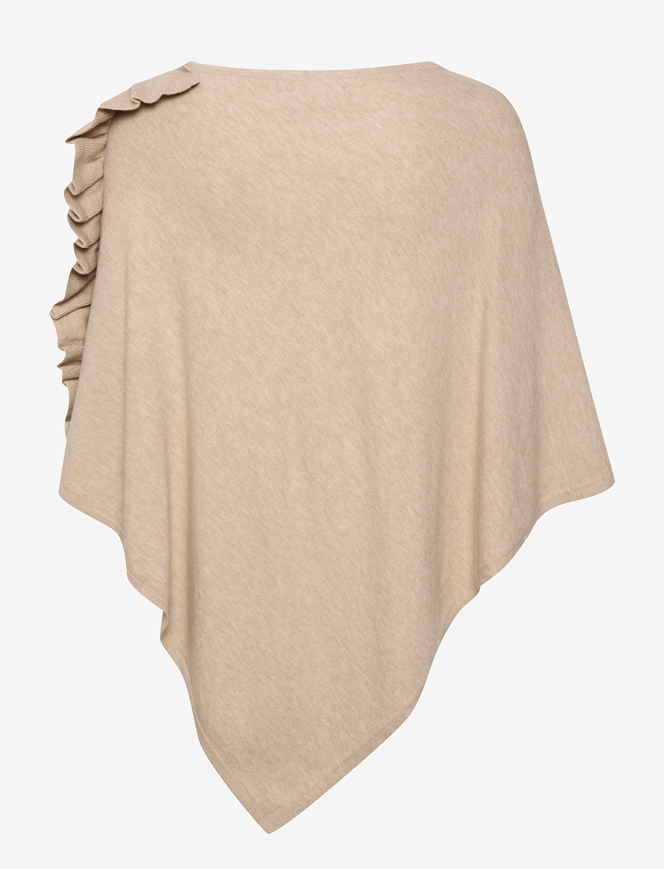 Cream - OdetteCR Poncho - ponchos & capes - oat melange - 2