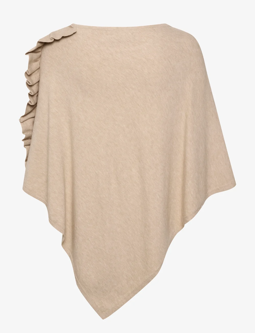 Cream - OdetteCR Poncho - ponchos & capes - oat melange - 2