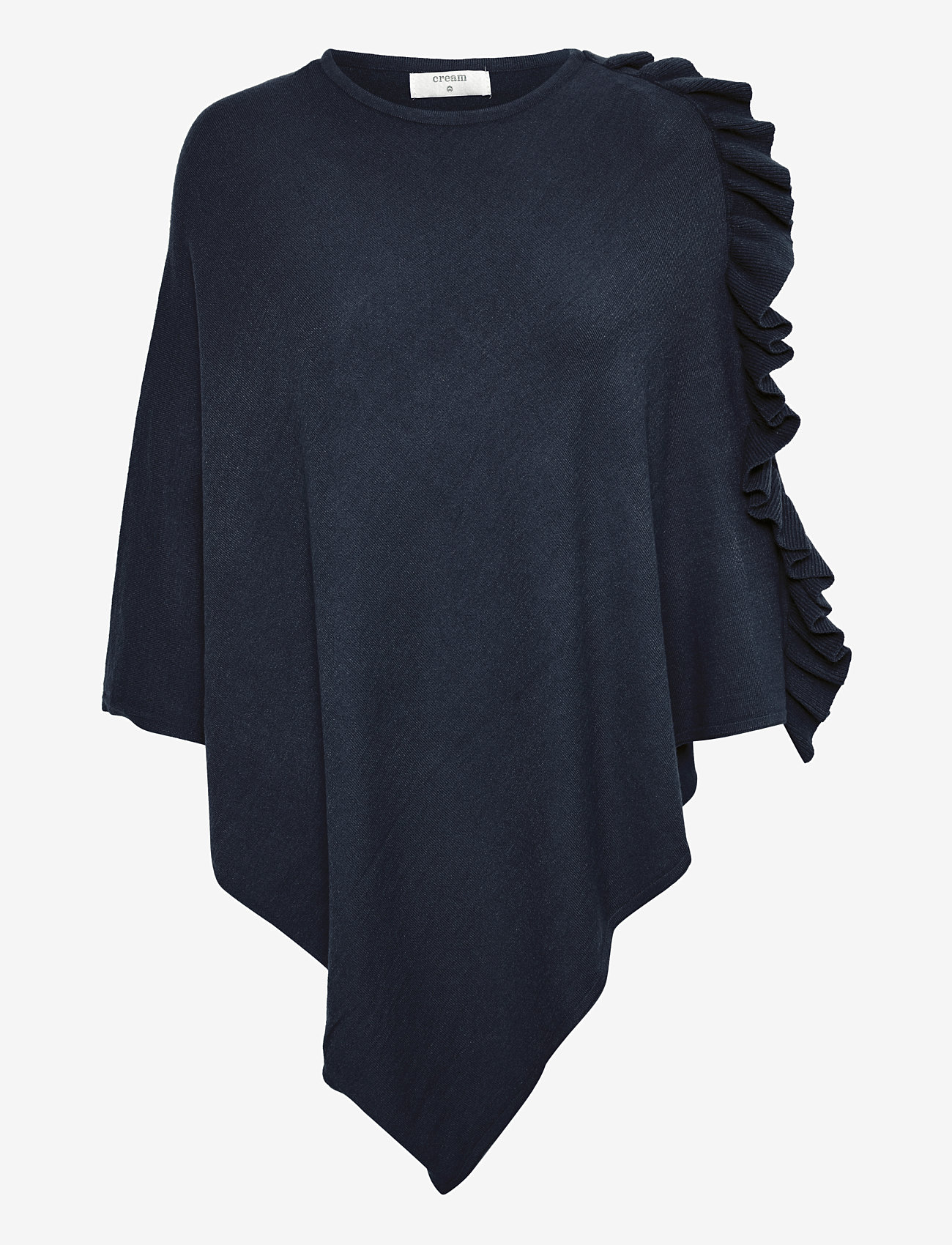 Cream - OdetteCR Poncho - poncza & peleryny - royal navy blue - 1
