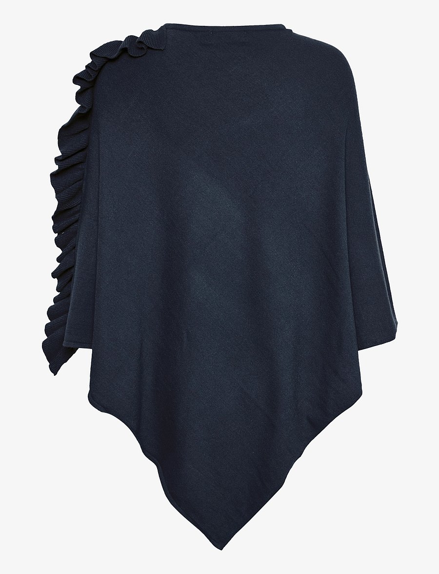 Cream - OdetteCR Poncho - pontšod ja keebid - royal navy blue - 2