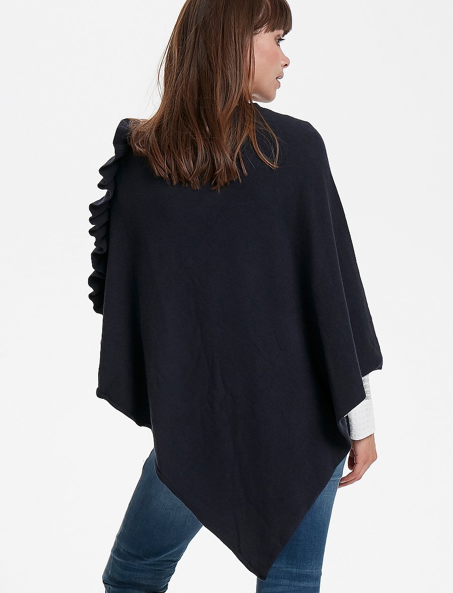 Cream - OdetteCR Poncho - pontšod ja keebid - royal navy blue - 5