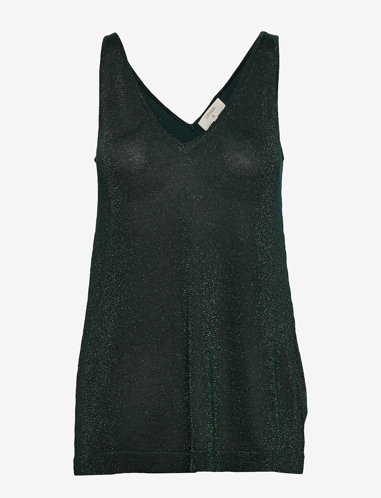 Cream - SierraCR Knit Top - deep green - 0