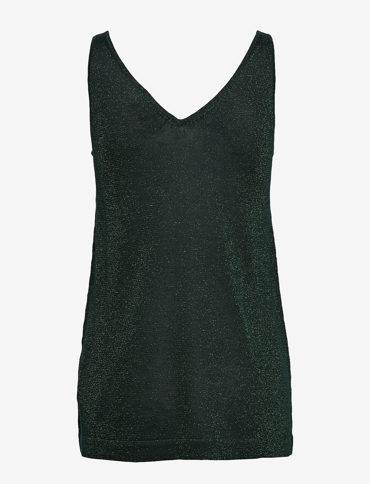 Cream - SierraCR Knit Top - deep green - 1