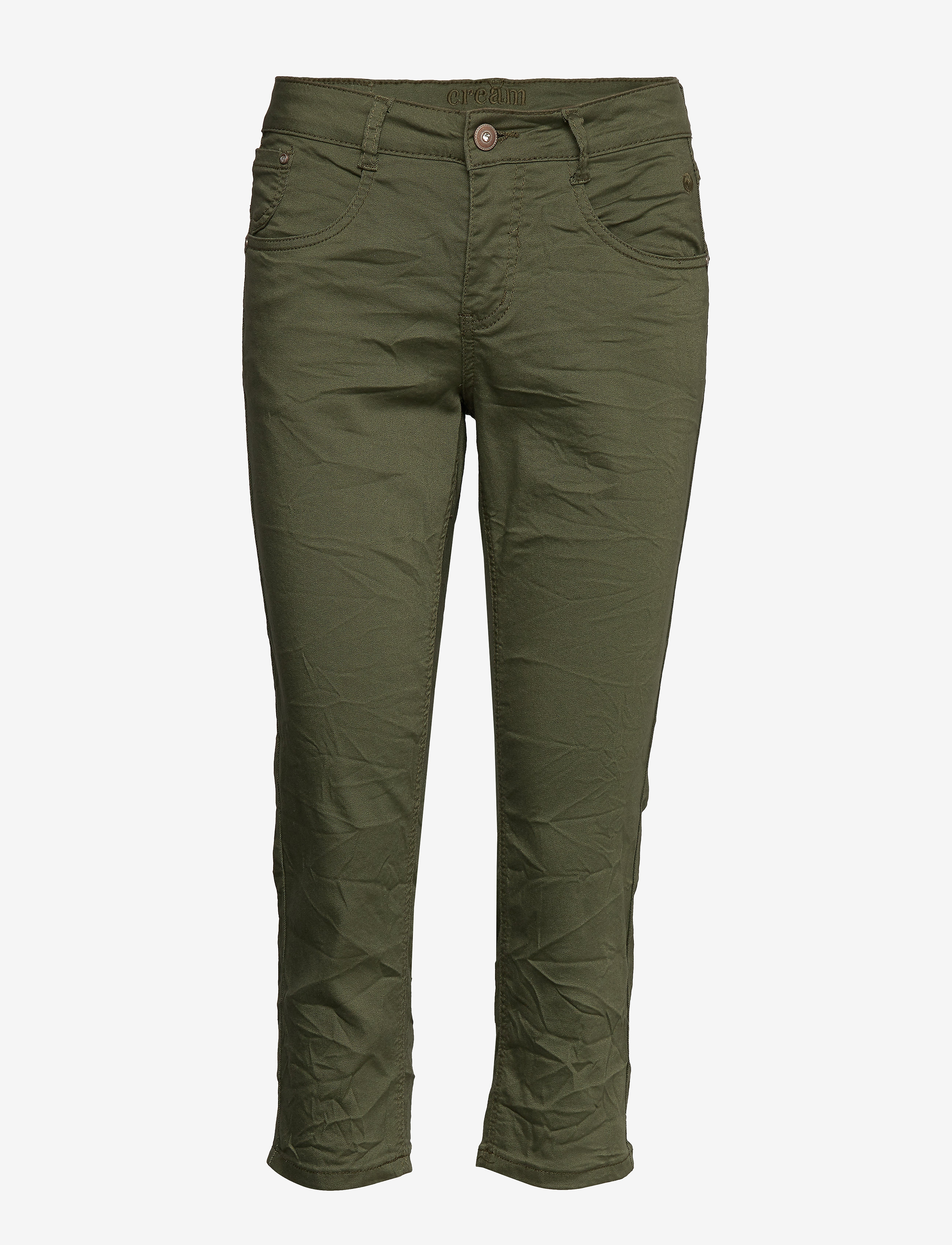 Cream VavaCR 3/4 Pant coco fit - Cream - BURNT OLIVE / green