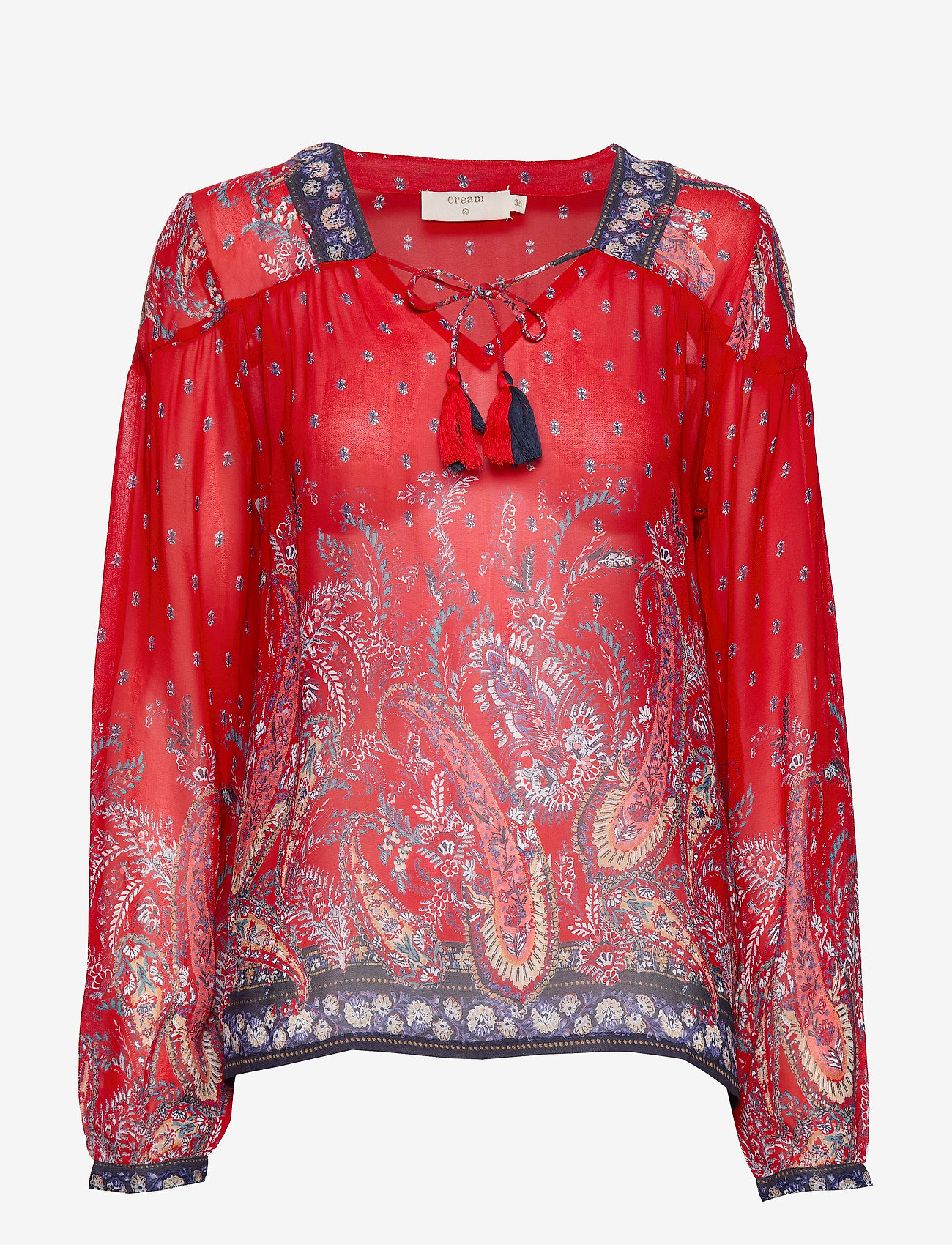 Cream - NalitaCR Blouse - aurora red - 0