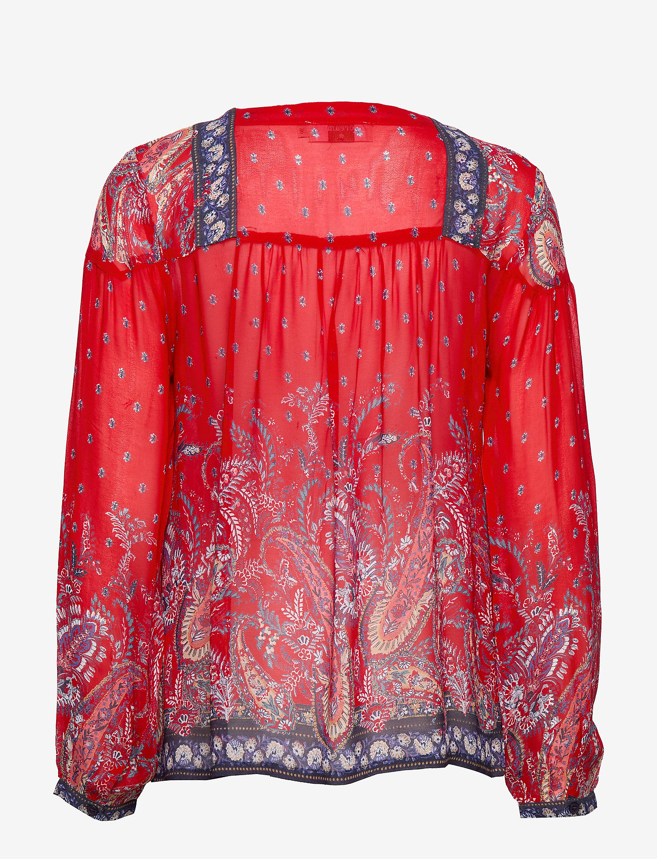 Cream - NalitaCR Blouse - aurora red - 1