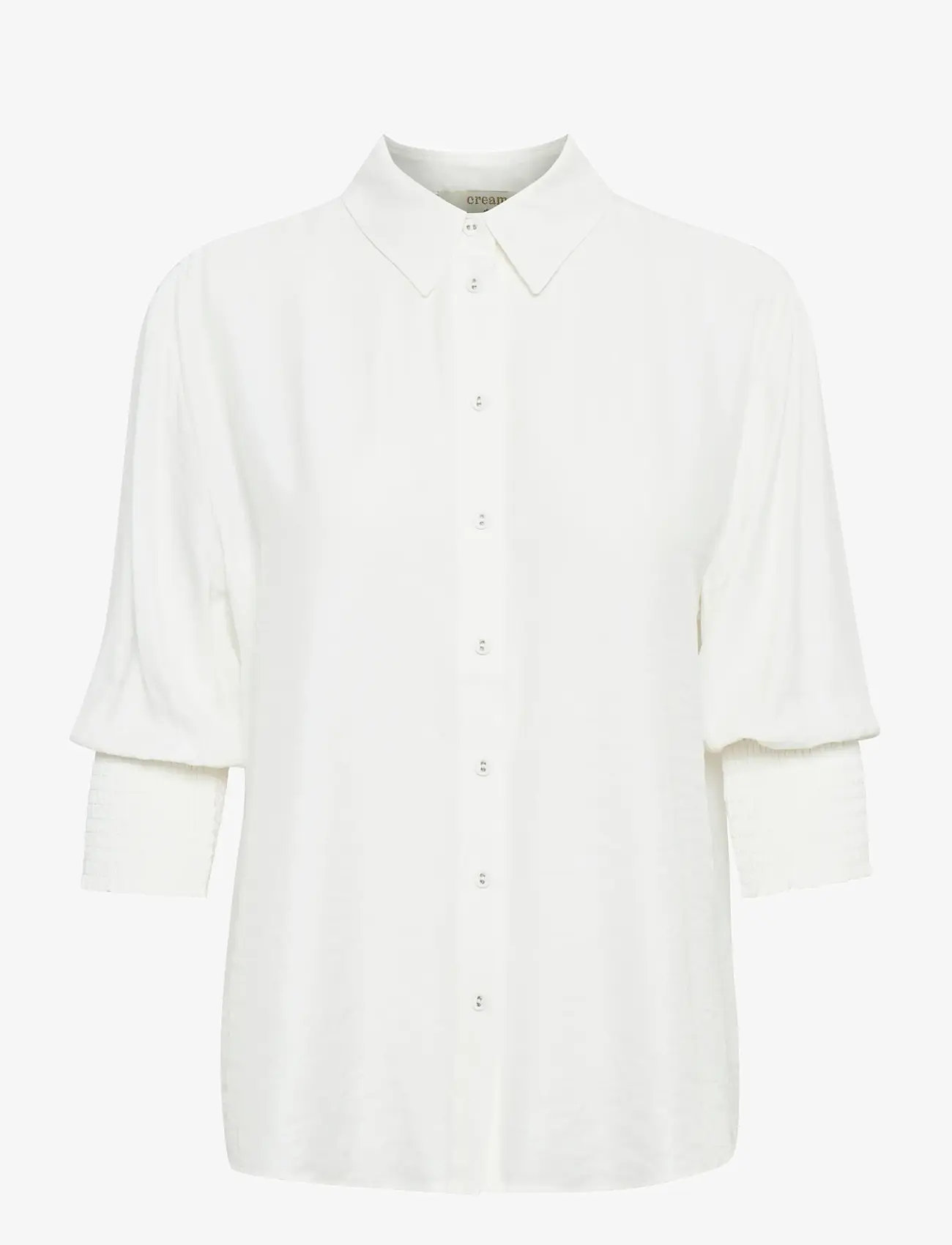 Cream - NolaCR Shirt - långärmade blusar - chalk - 1