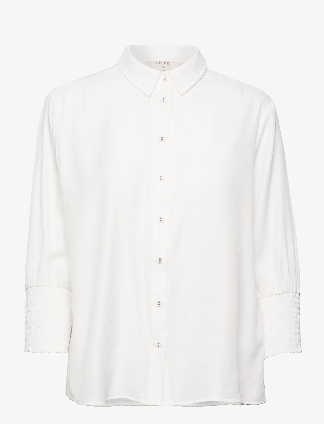 Cream - NolaCR Shirt - pitkähihaiset paidat - chalk - 0