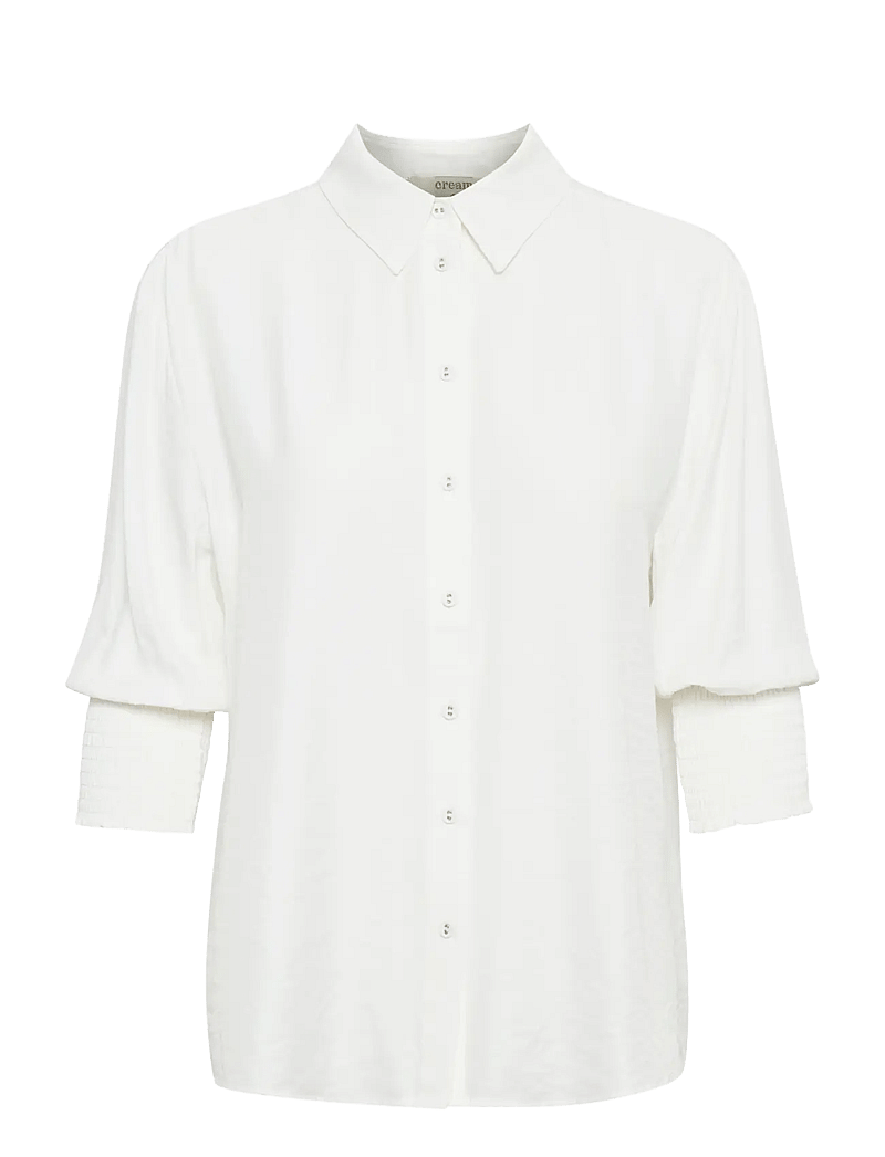 Cream - NolaCR Shirt - långärmade blusar - chalk - 1