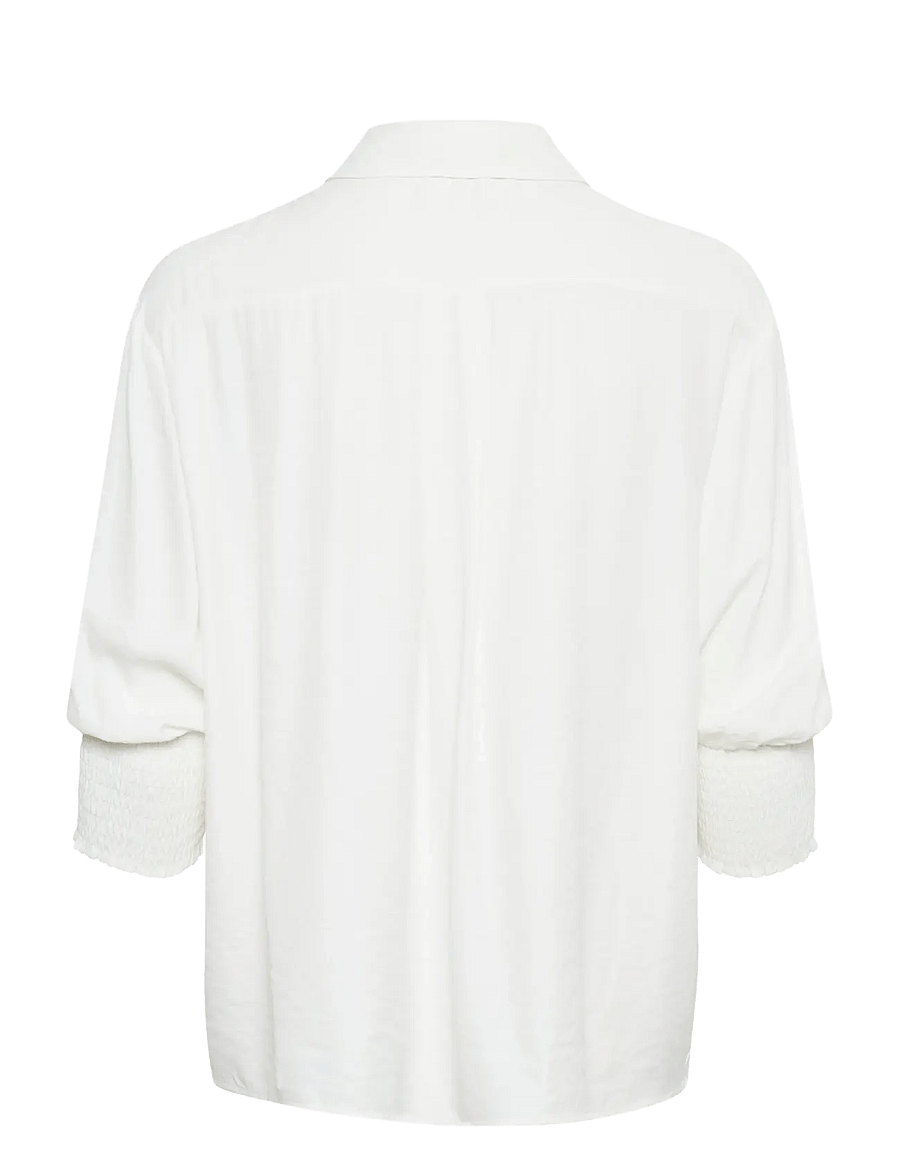Cream - NolaCR Shirt - long sleeved blouses - chalk - 2