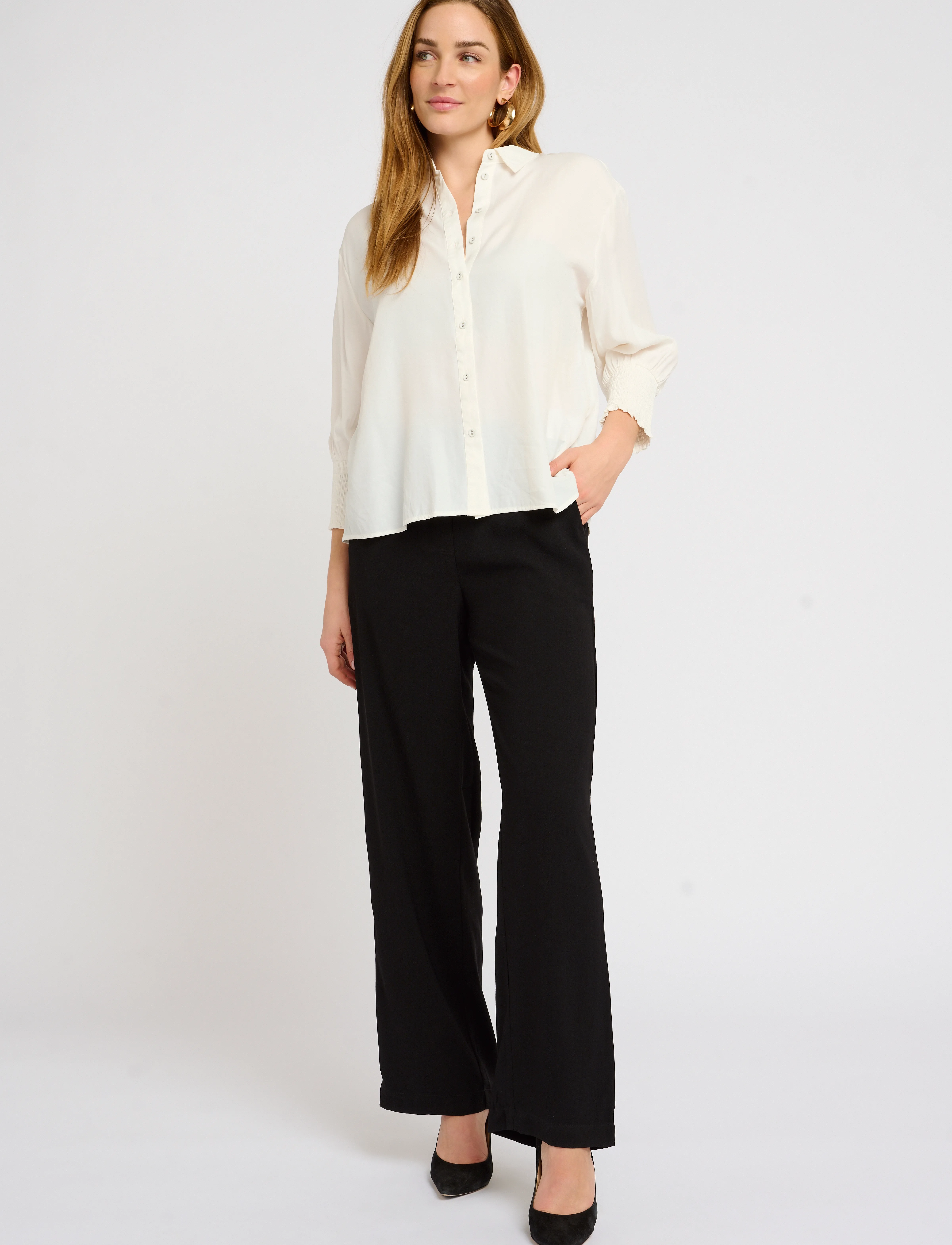Cream - NolaCR Shirt - langærmede bluser - chalk - 3