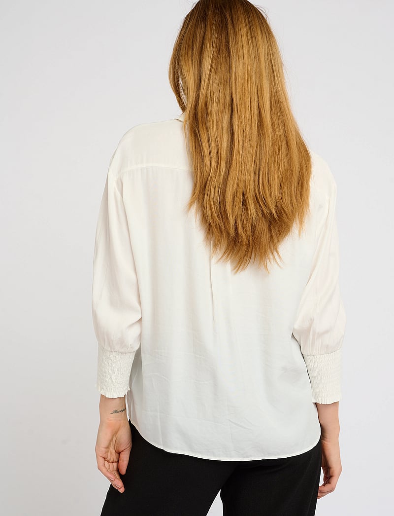 Cream - NolaCR Shirt - långärmade blusar - chalk - 5