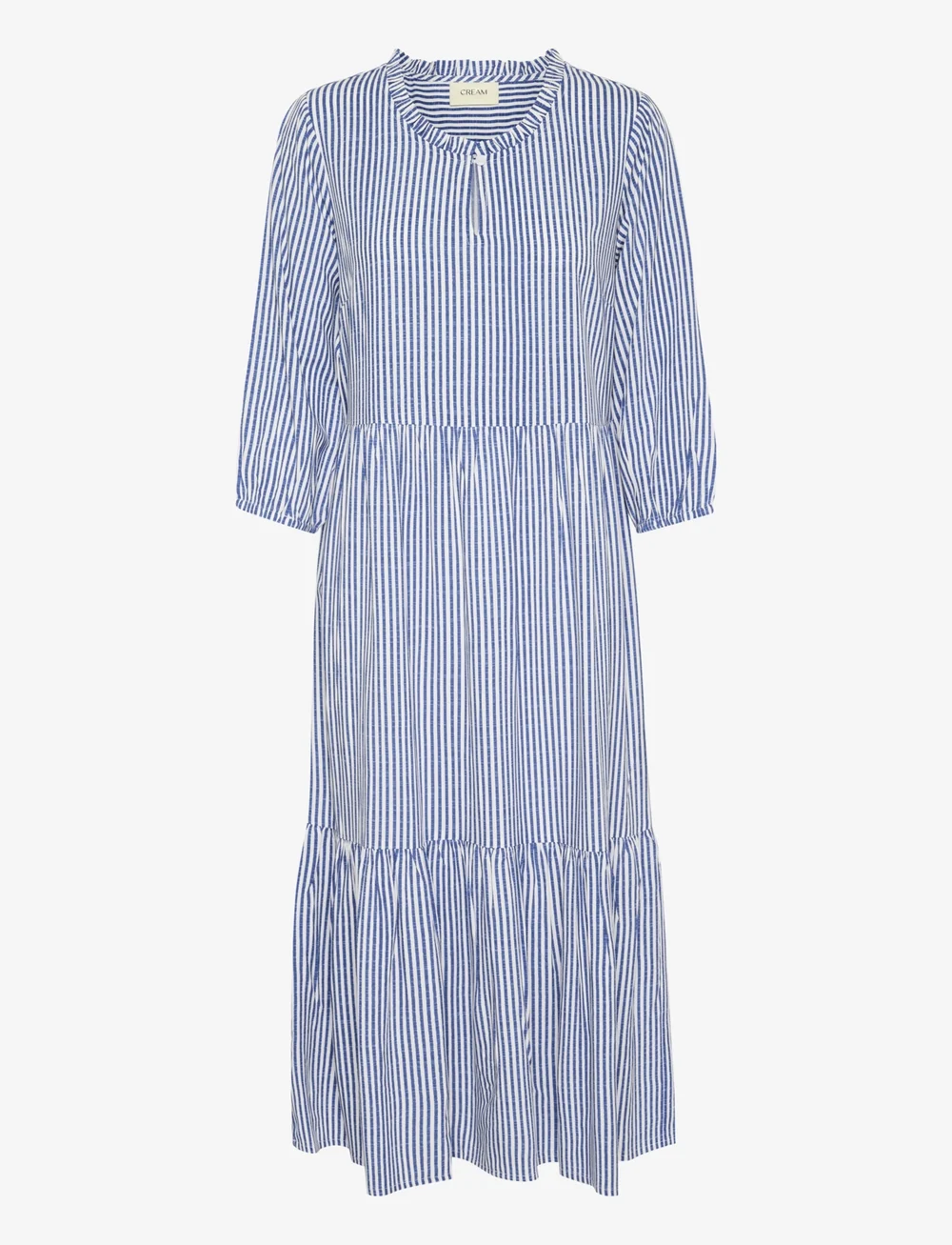 Cream - CRTiah Flounce Dress - sommarklänningar - blue milkboy - 1