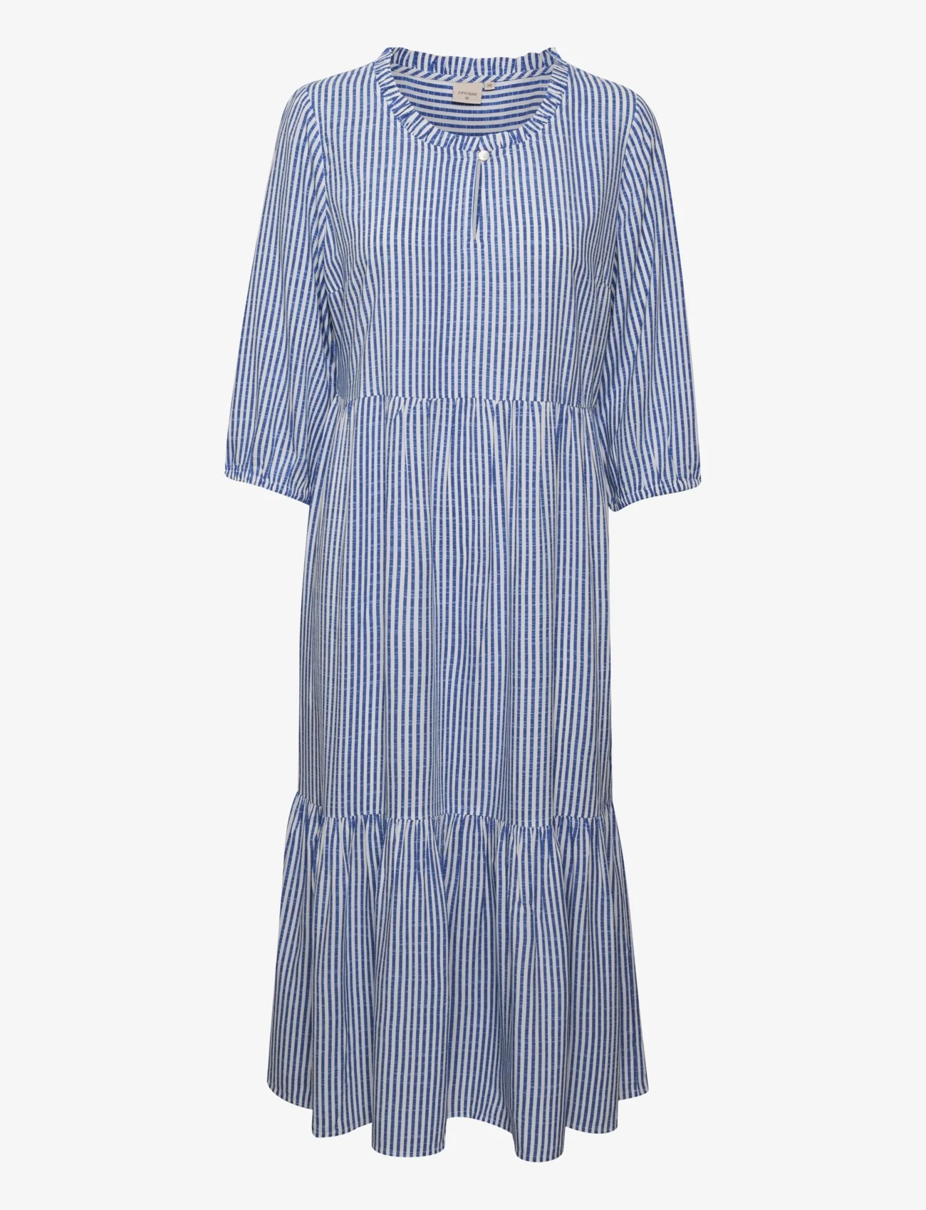 Cream - CRTiah Flounce Dress - Kim Fit - summer dresses - blue milkboy - 1