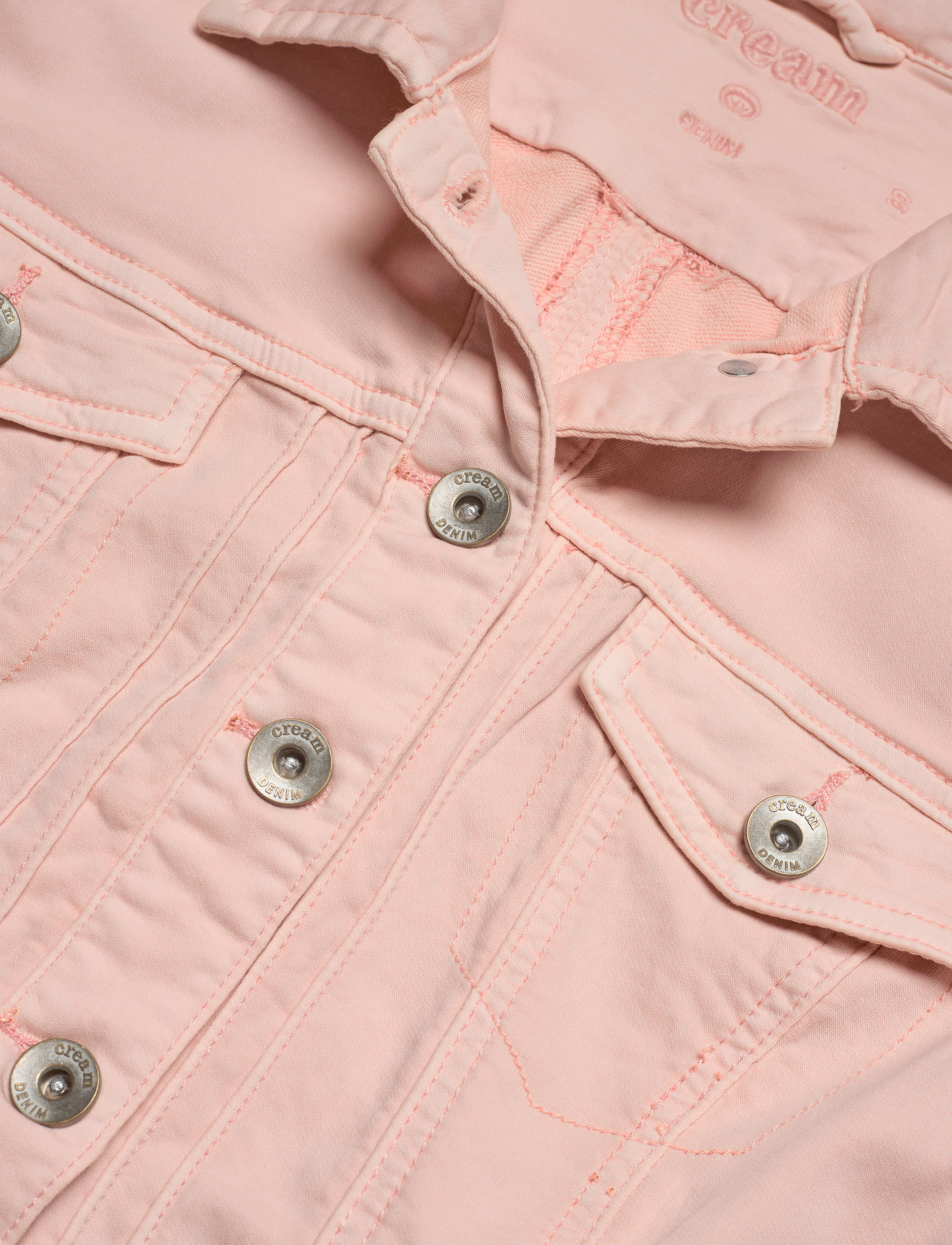 Cream - RikkaCR Jogg Denim Jacket - spring pink - 2